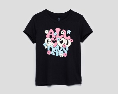 Foto 1 | Playera de Cuello Redondo Negra Action Gear Juvenil