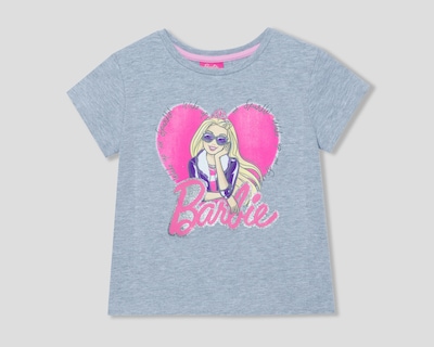 Foto 1 | Playera de Cuello Redondo Gris Barbie para Niña