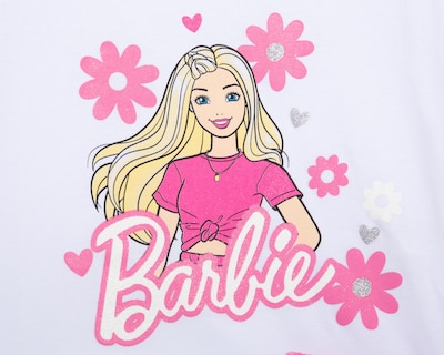 Foto 3 | Playera y Short Barbie para Niña