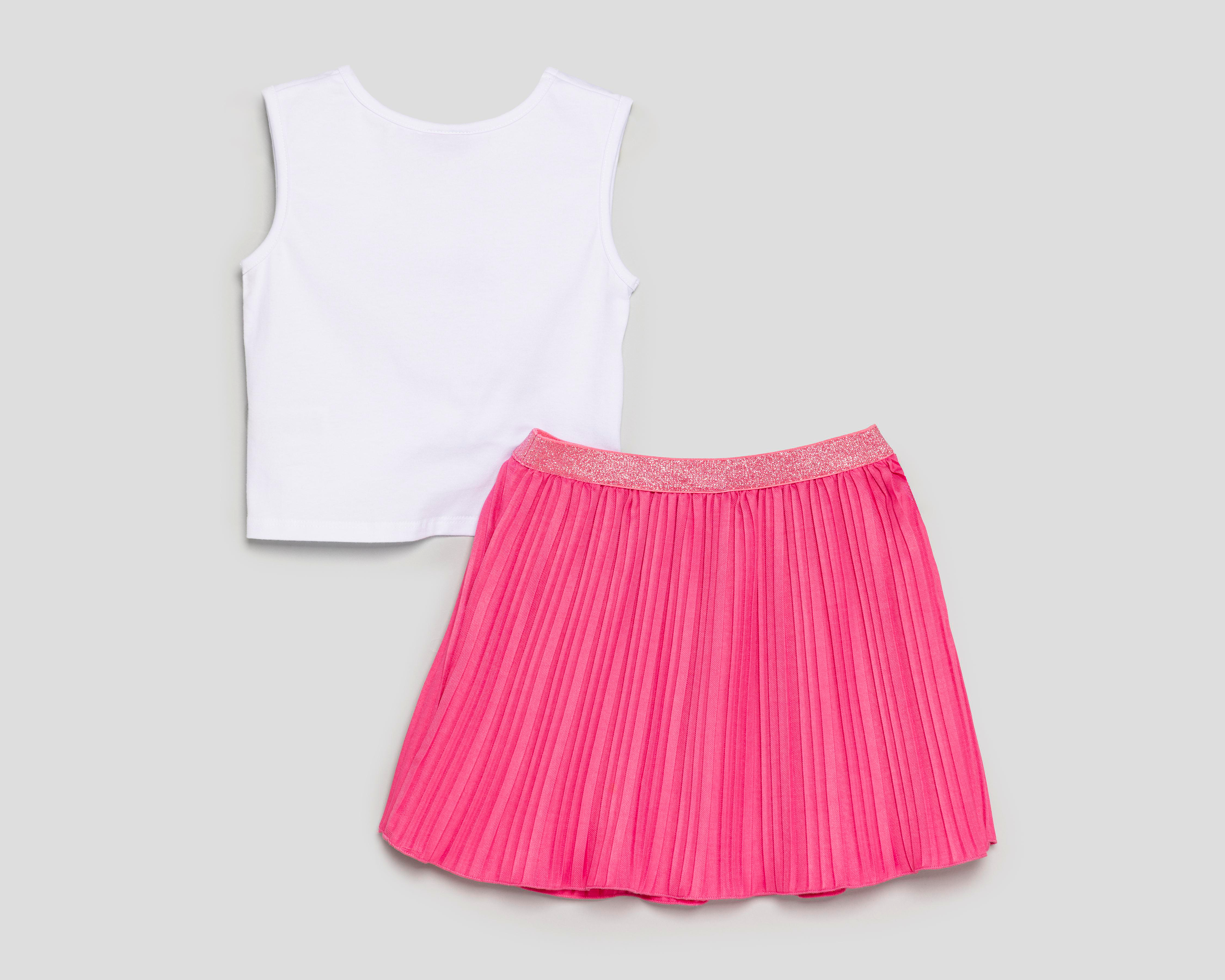 Foto 2 | Playera y Falda Barbie para Niña