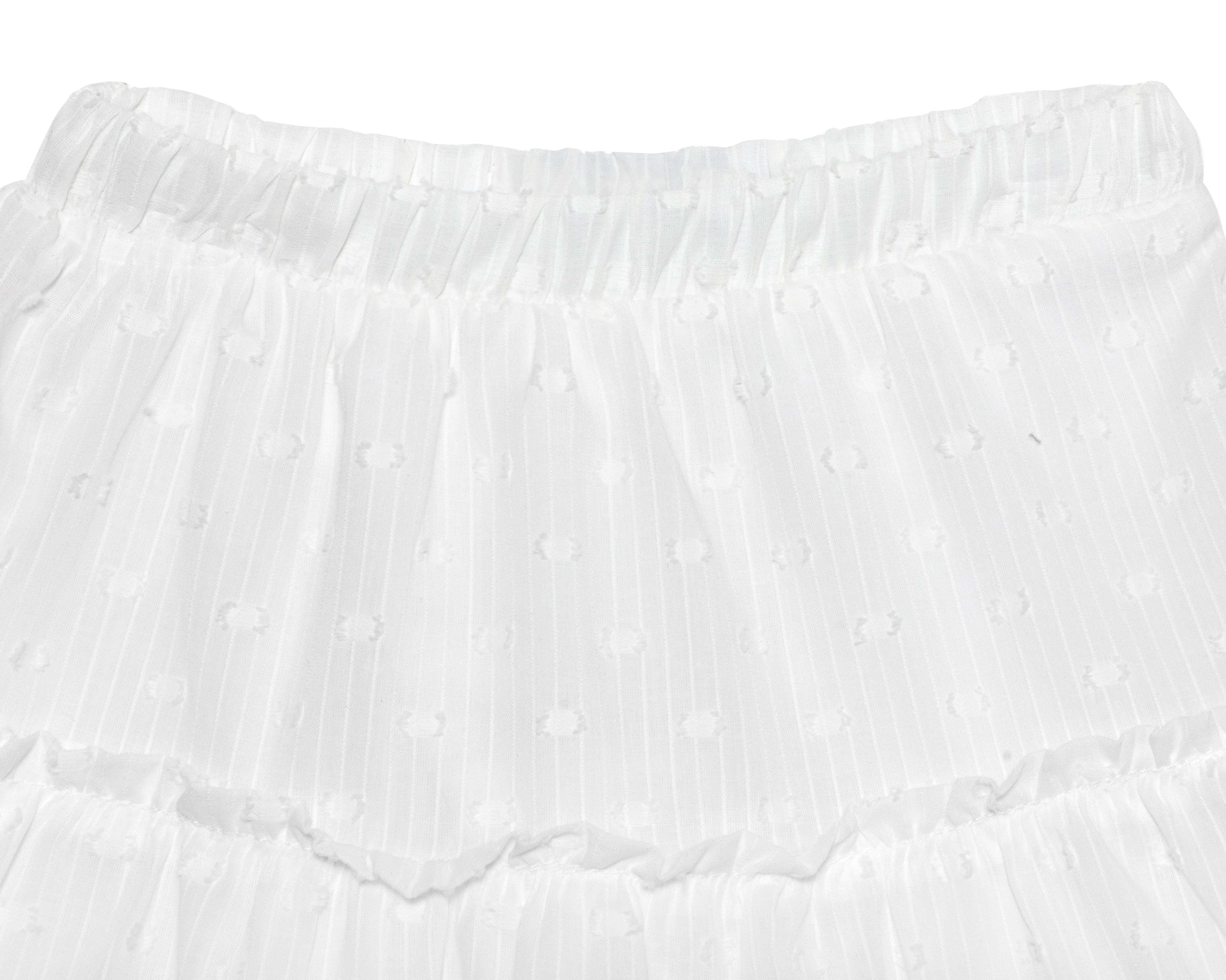 Foto 4 pulgar | Falda Blanca Refill para Niña
