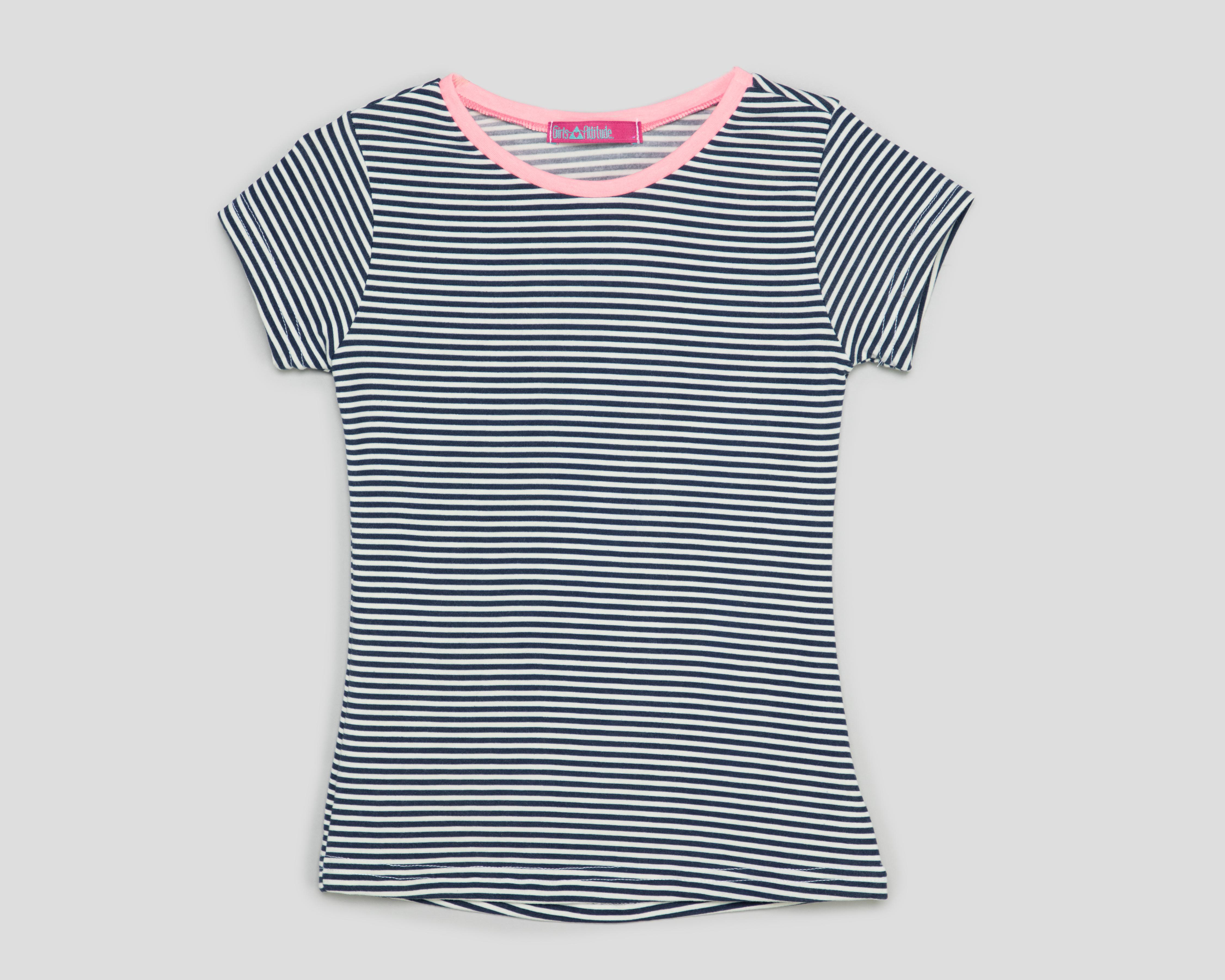 Foto 2 pulgar | Blusa Cuello Redondo Gris Girls Attitude para Niña