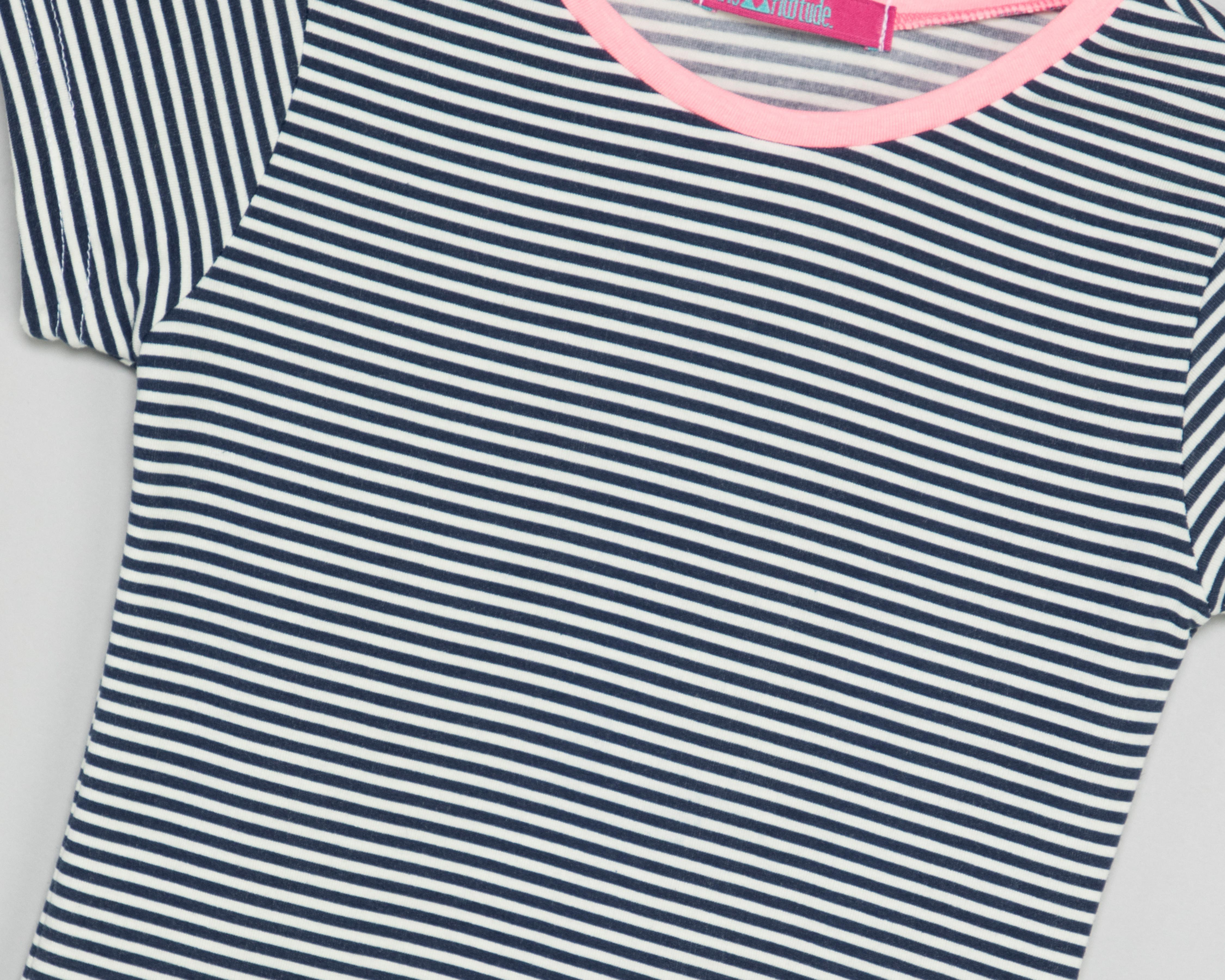 Foto 4 pulgar | Blusa Cuello Redondo Gris Girls Attitude para Niña