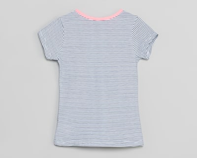 Foto 2 | Playera de Cuello Redondo Blanca Girls Attitude para Niña