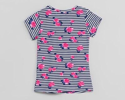Foto 2 | Playera de Cuello Redondo Azul Refill para Niña