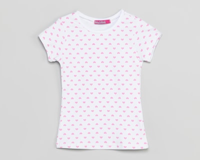 Foto 1 | Playera de Cuello Redondo Blanca Girls Attitude para Niña