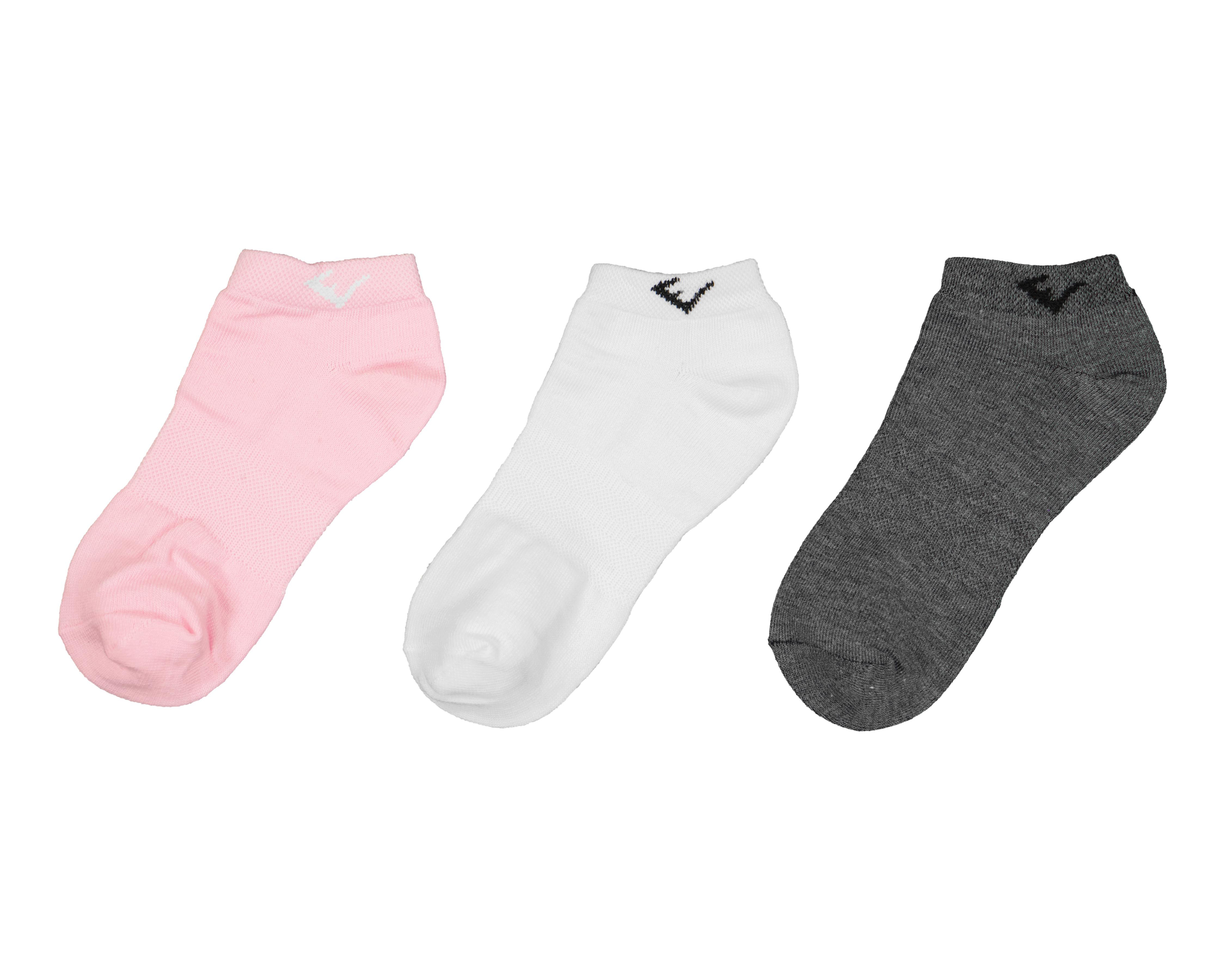 Calcetas Deportivas Everlast para Niña 3 Pares