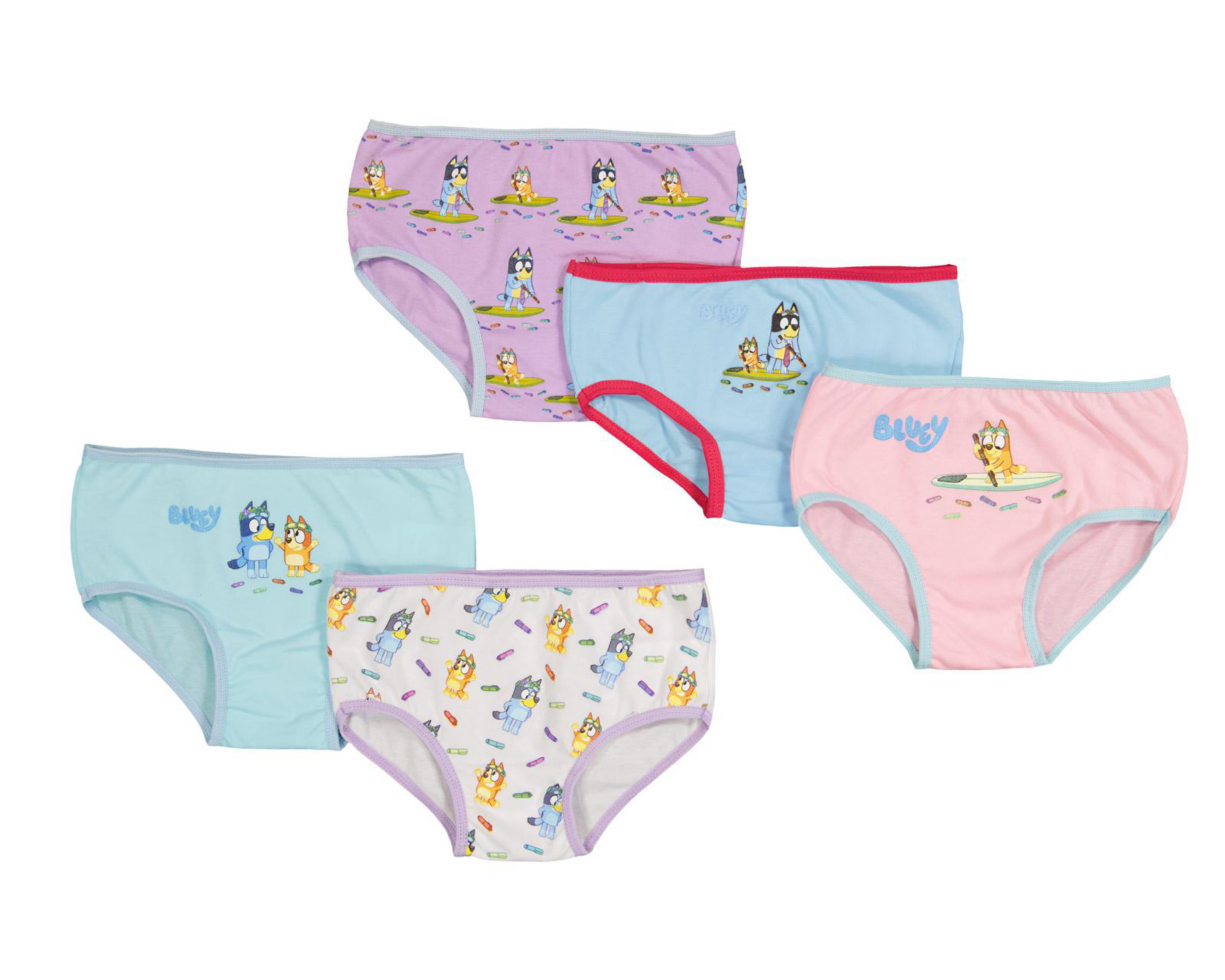 Foto 1 | Pantaleta Bluey para Niña 5 Piezas