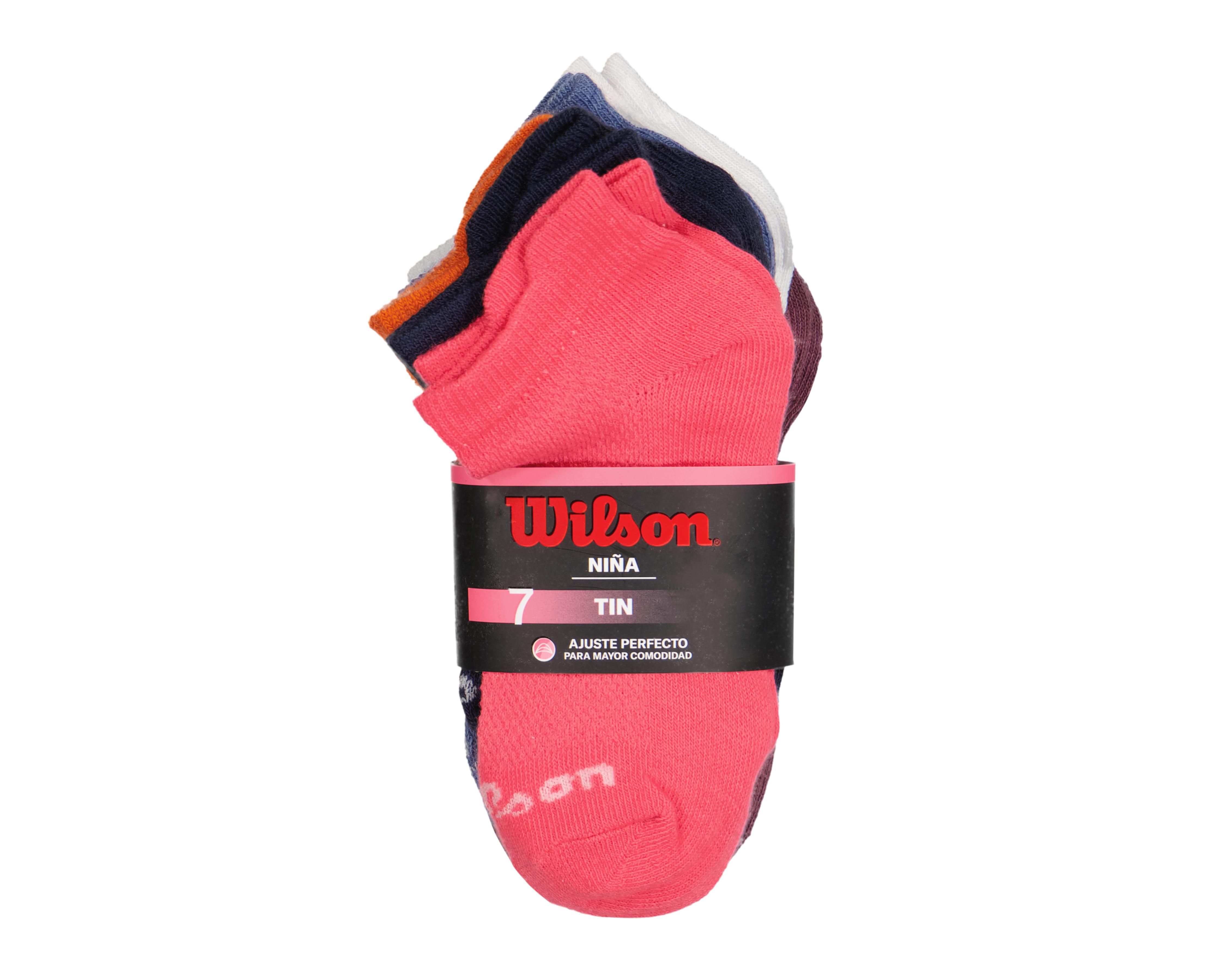 Foto 3 | Calcetas Deportivas Wilson para Niña 7 Pares