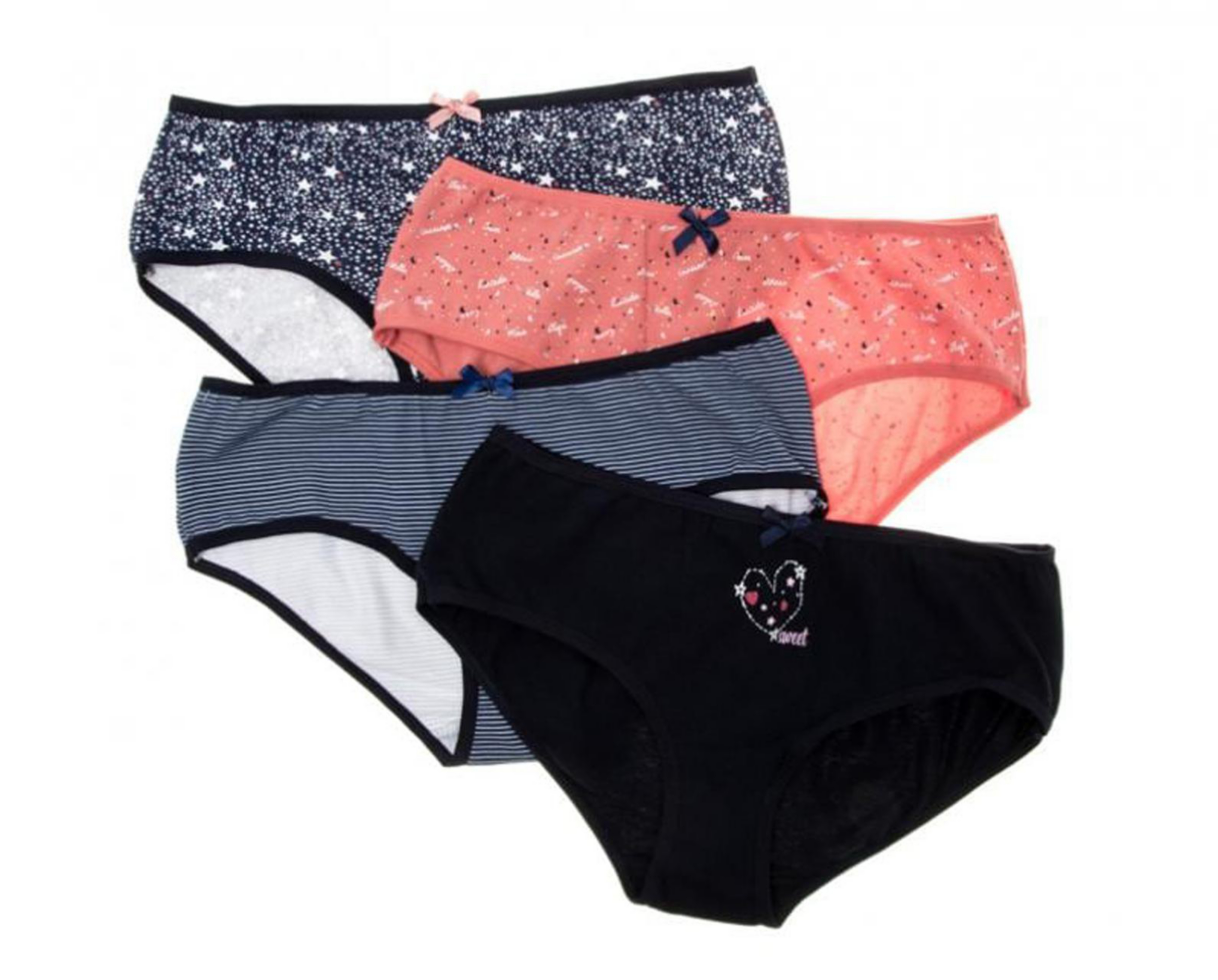 Foto 4 pulgar | Set de 4 Pantaletas Juveniles marca Emociones