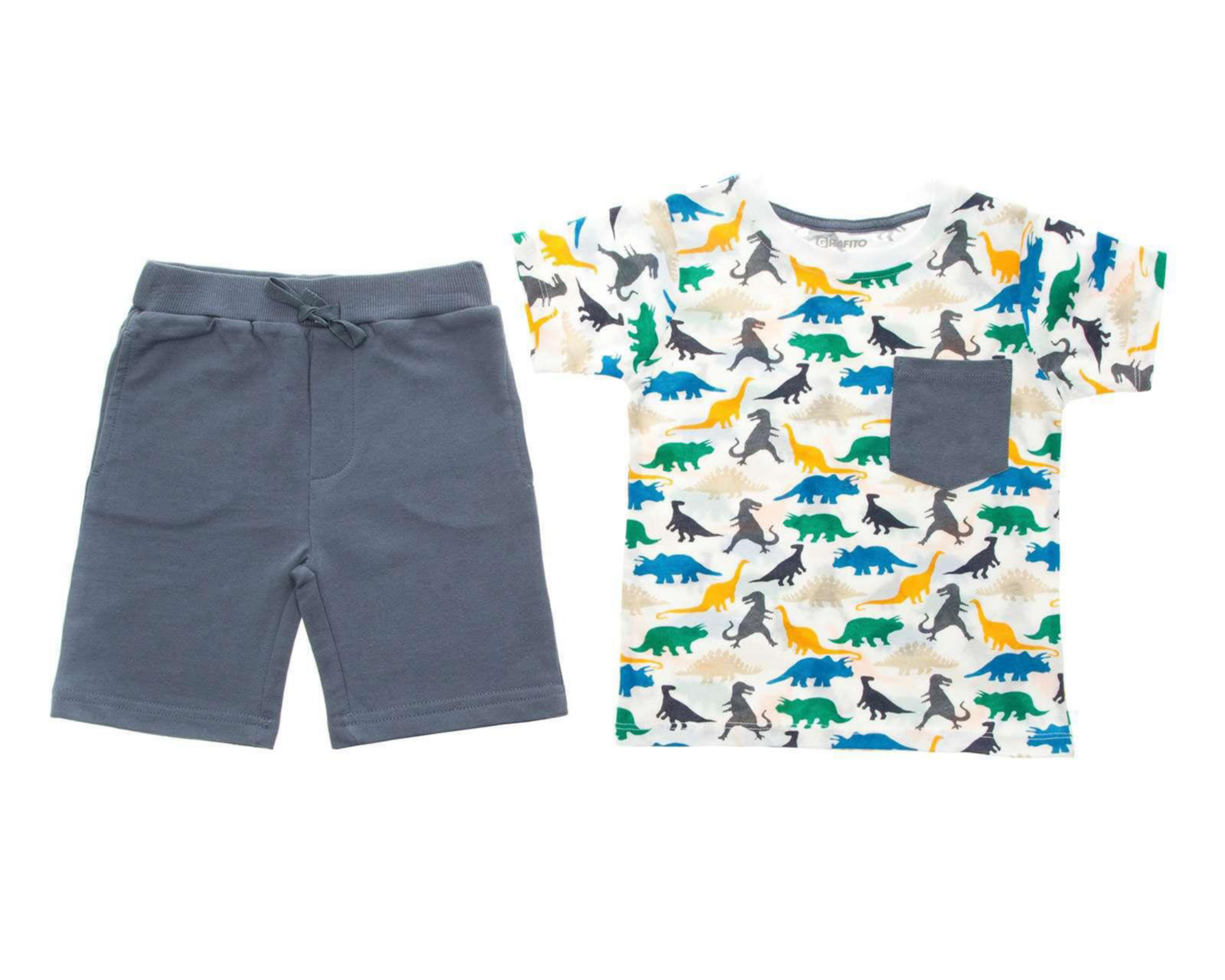 Foto 1 | Conjunto con Short Baby Colors de Algodón para Bebé Niño