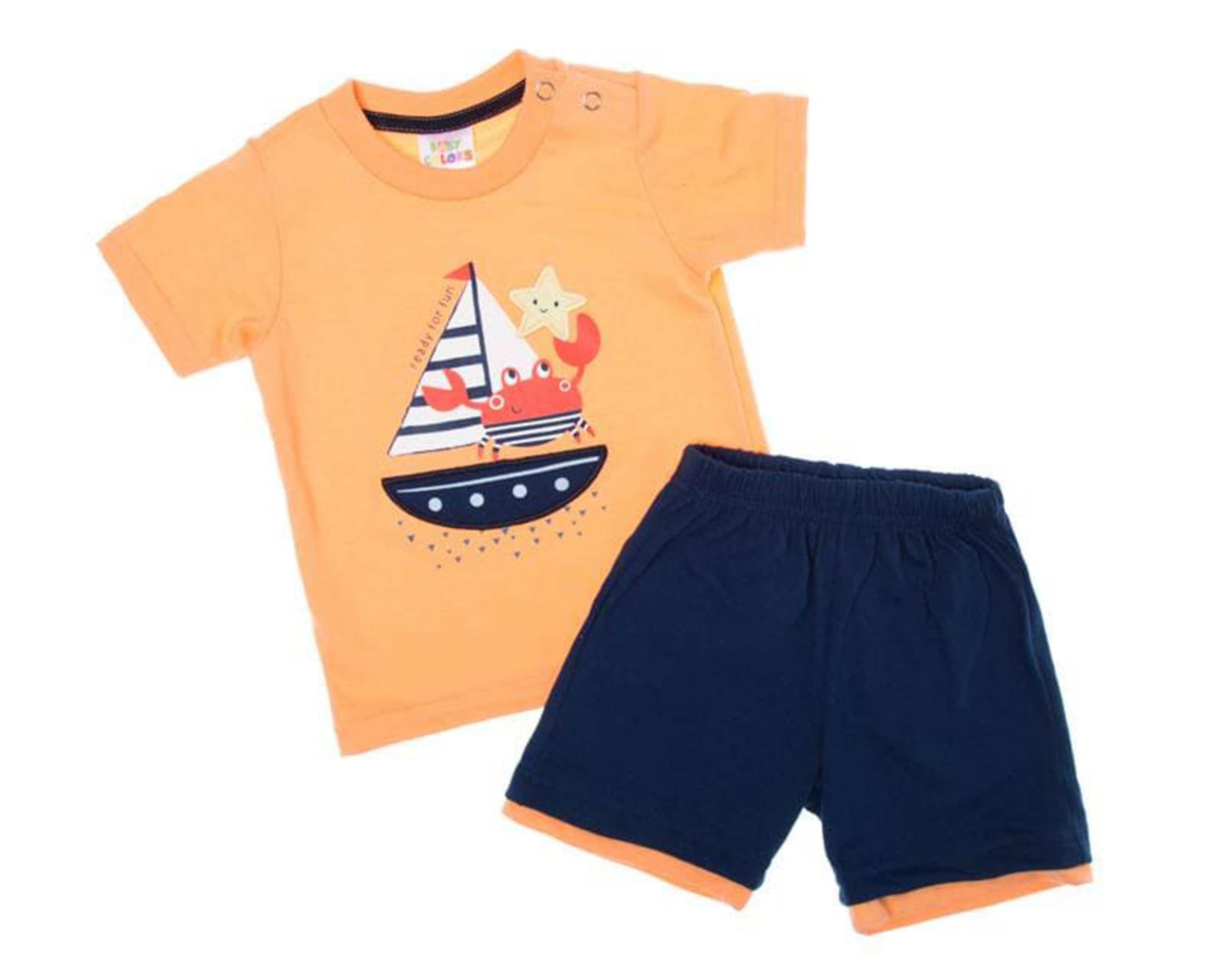 Conjunto con Short Baby Colors para Bebé Niño