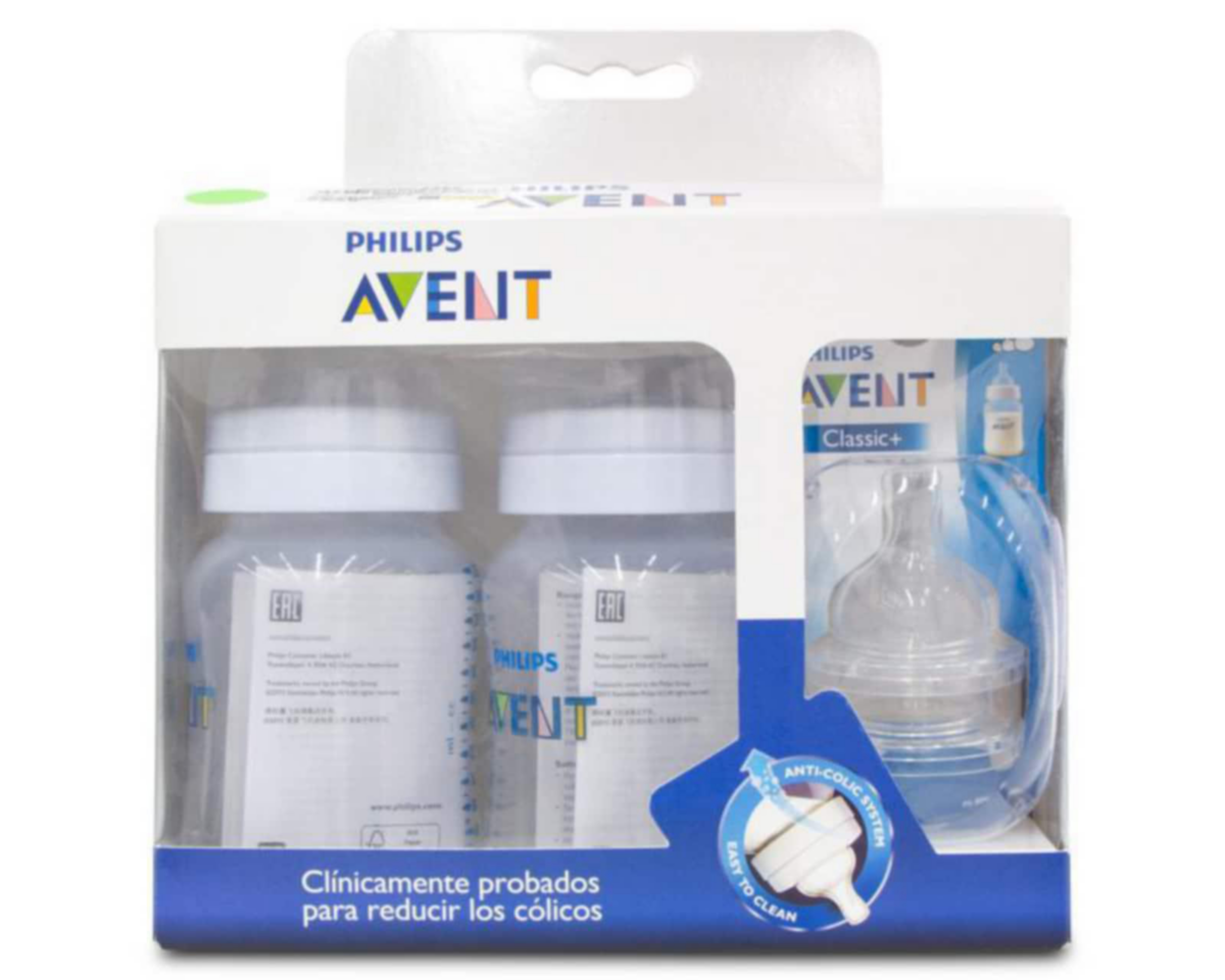 Foto 2 pulgar | Set de Biberones marca Avent 9 oz 4 Piezas