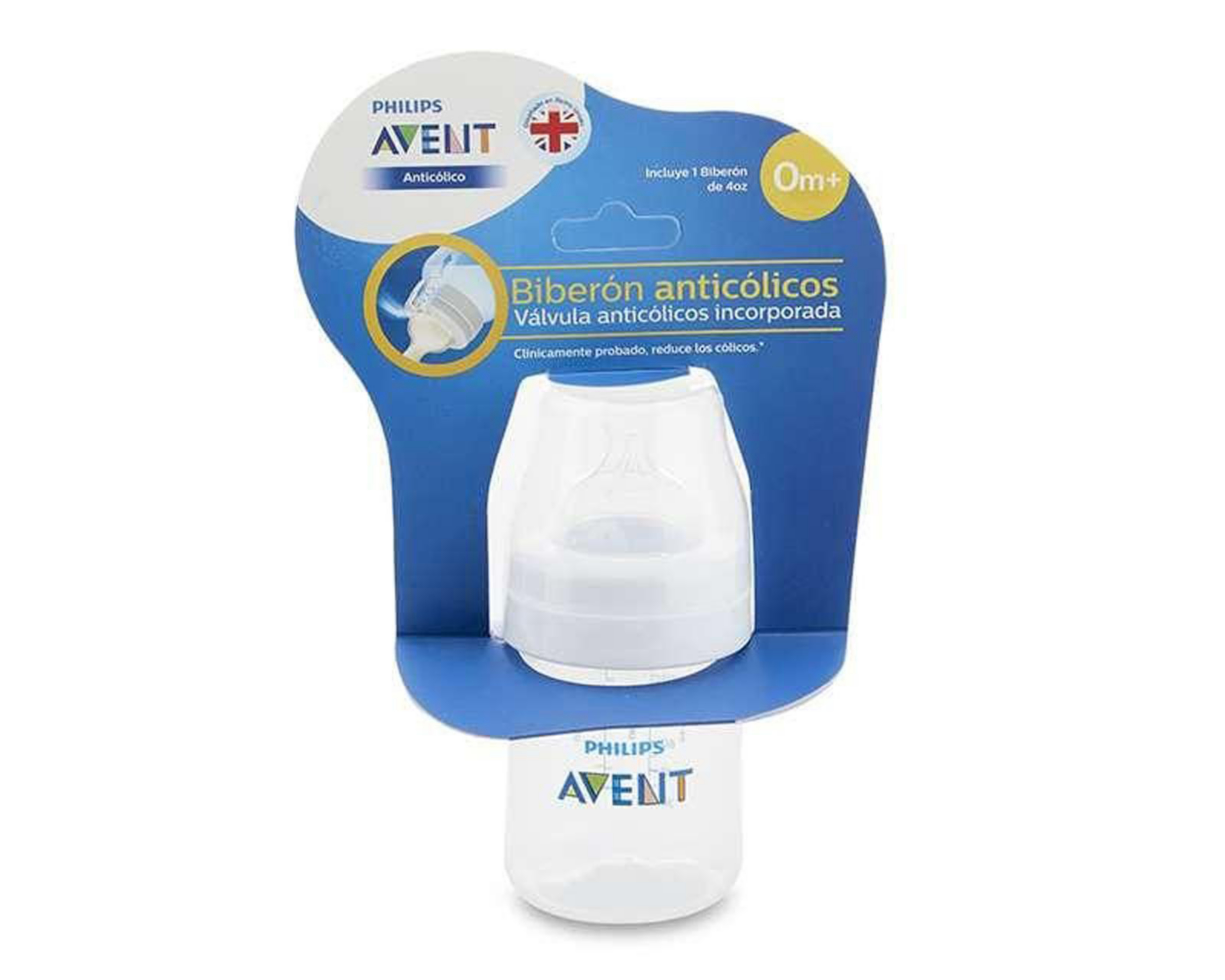 Biberón marca Avent 4 oz 1 Pieza