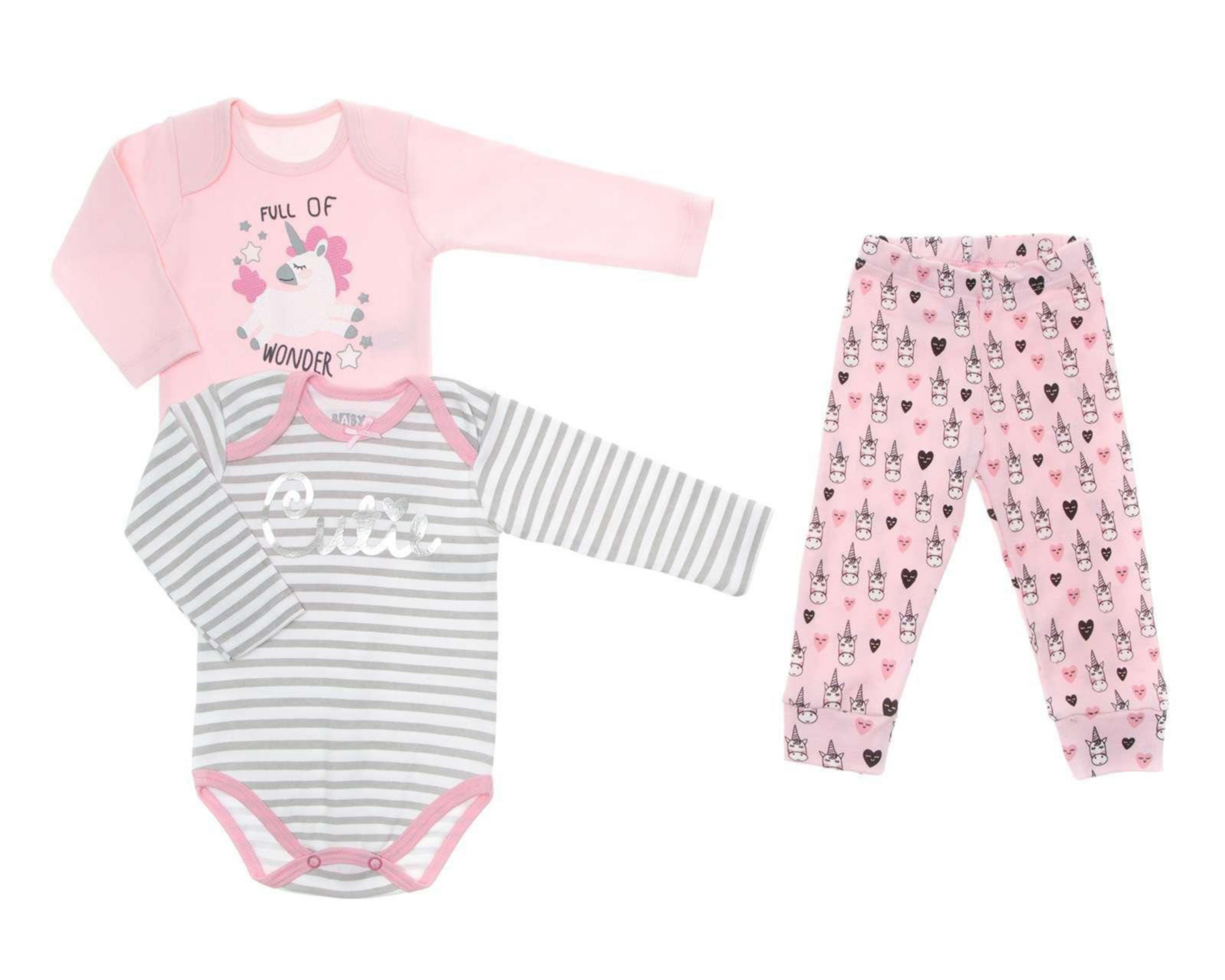 Conjunto Rosa marca Baby Colors para Bebé Niña