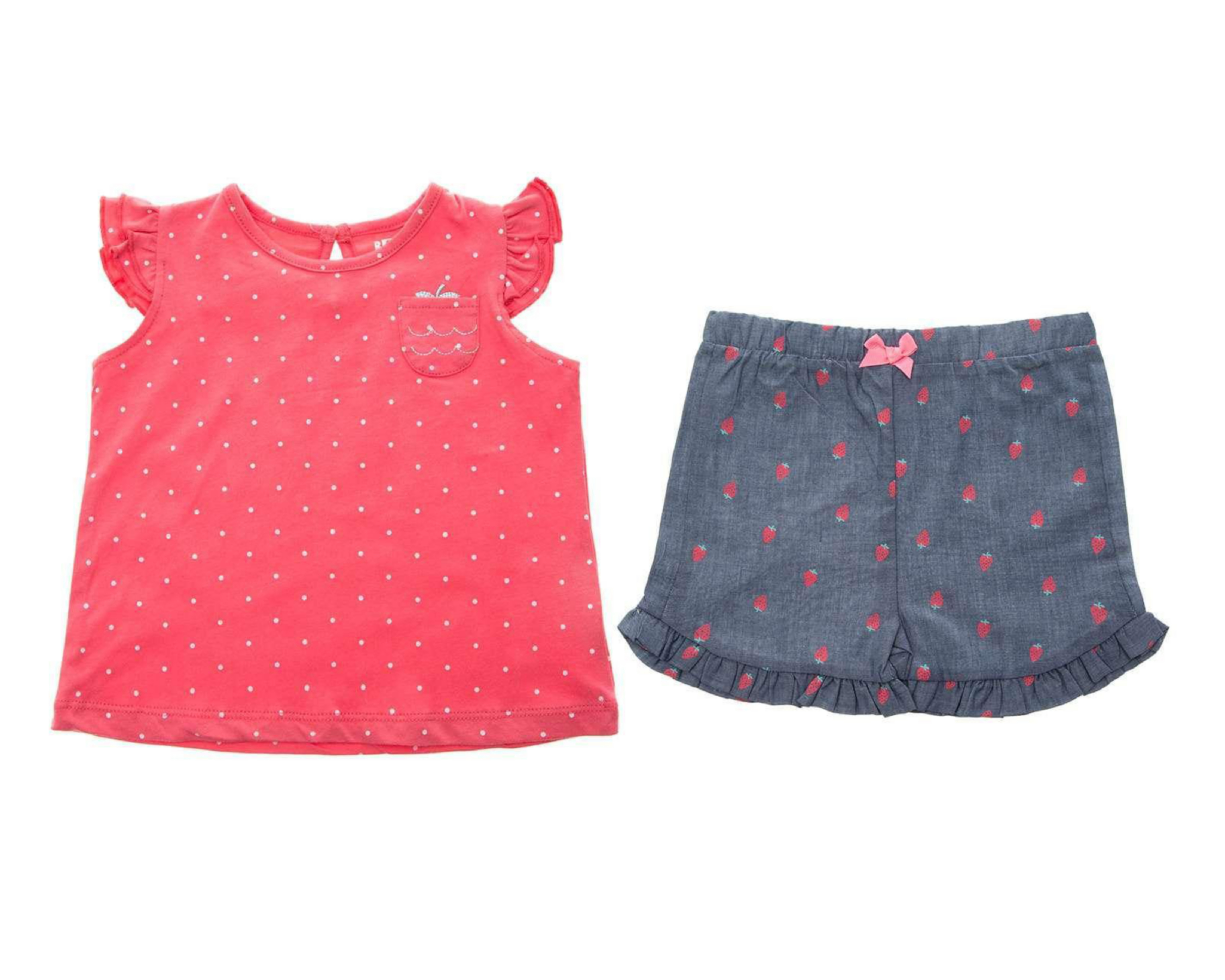 Conjunto con Short Baby Colors para Bebé Niña