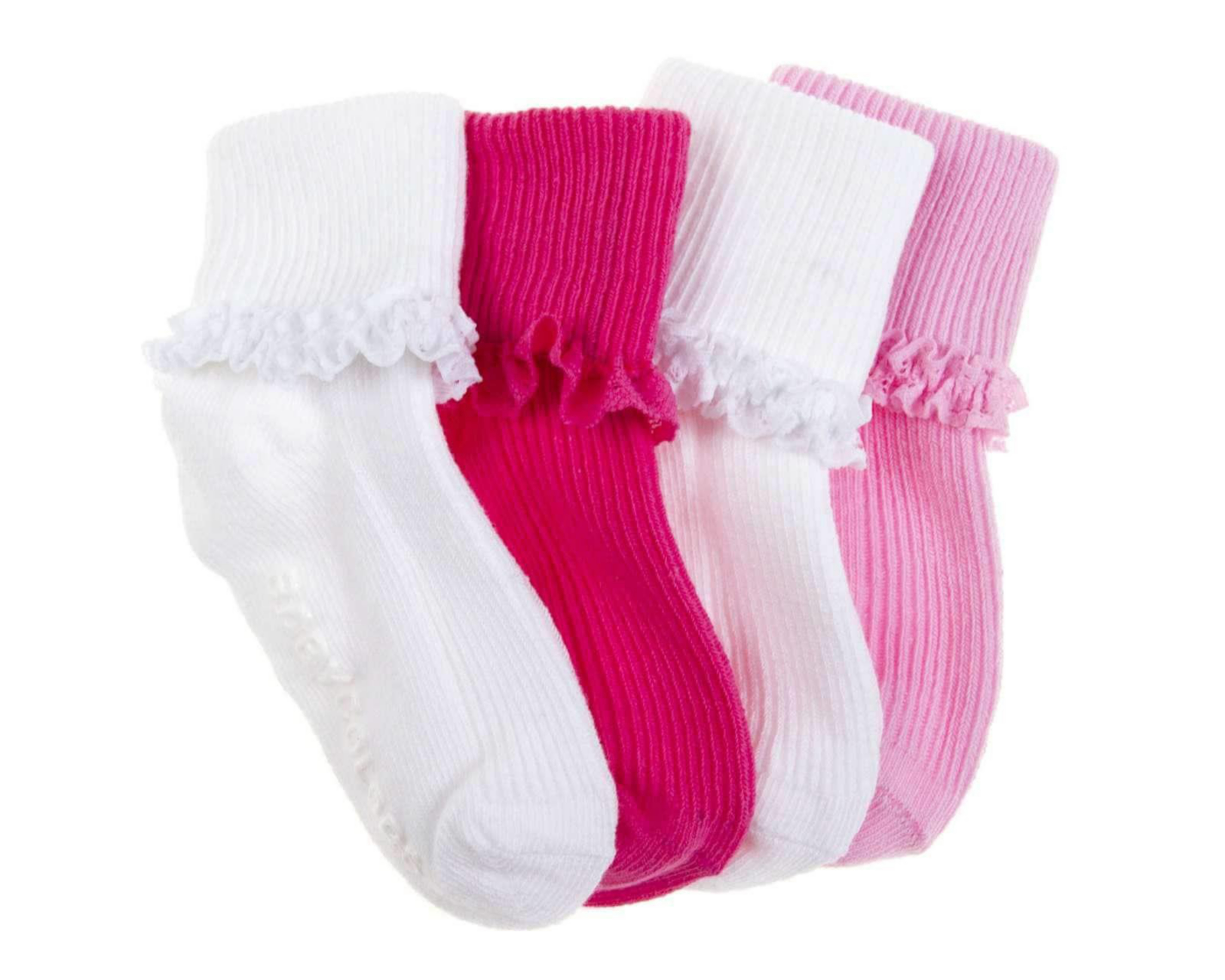 Calcetas Baby Colors con Encaje para Bebé Niña 4 pares