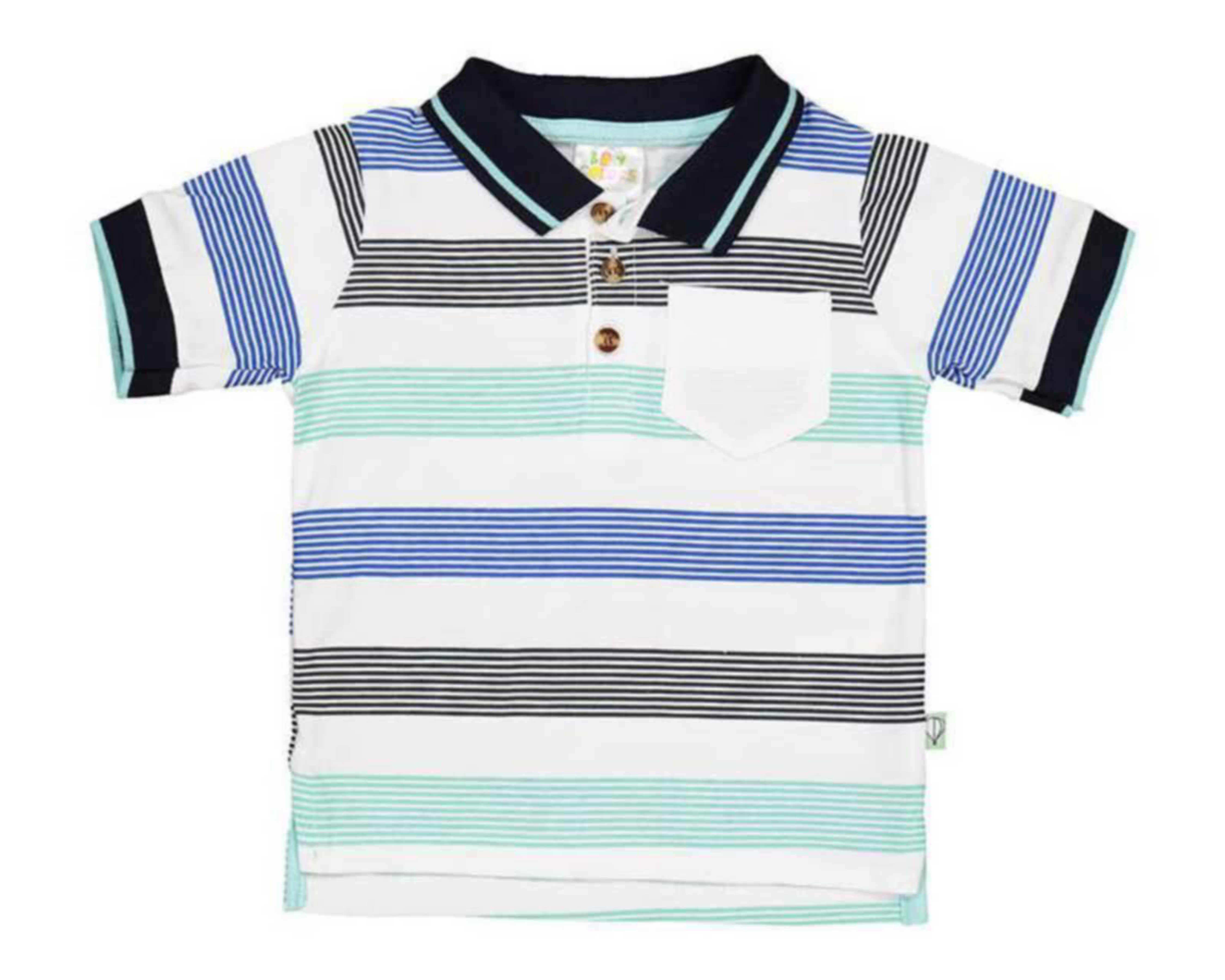 Playera Polo de Rayas marca Baby Colors para Bebé Niño