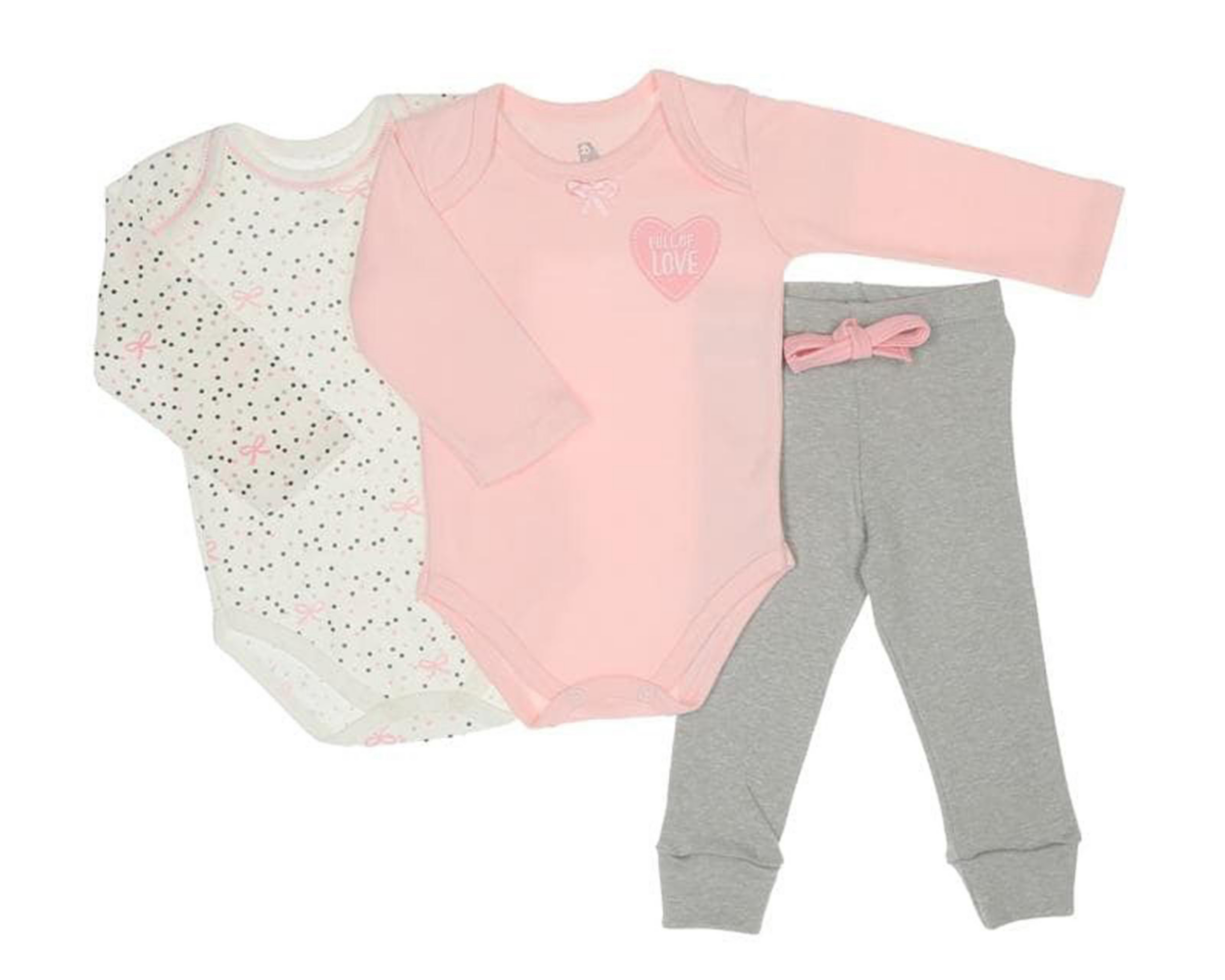 Foto 1 | Conjunto marca Bam-Bu para Bebé Niña (3 Piezas)