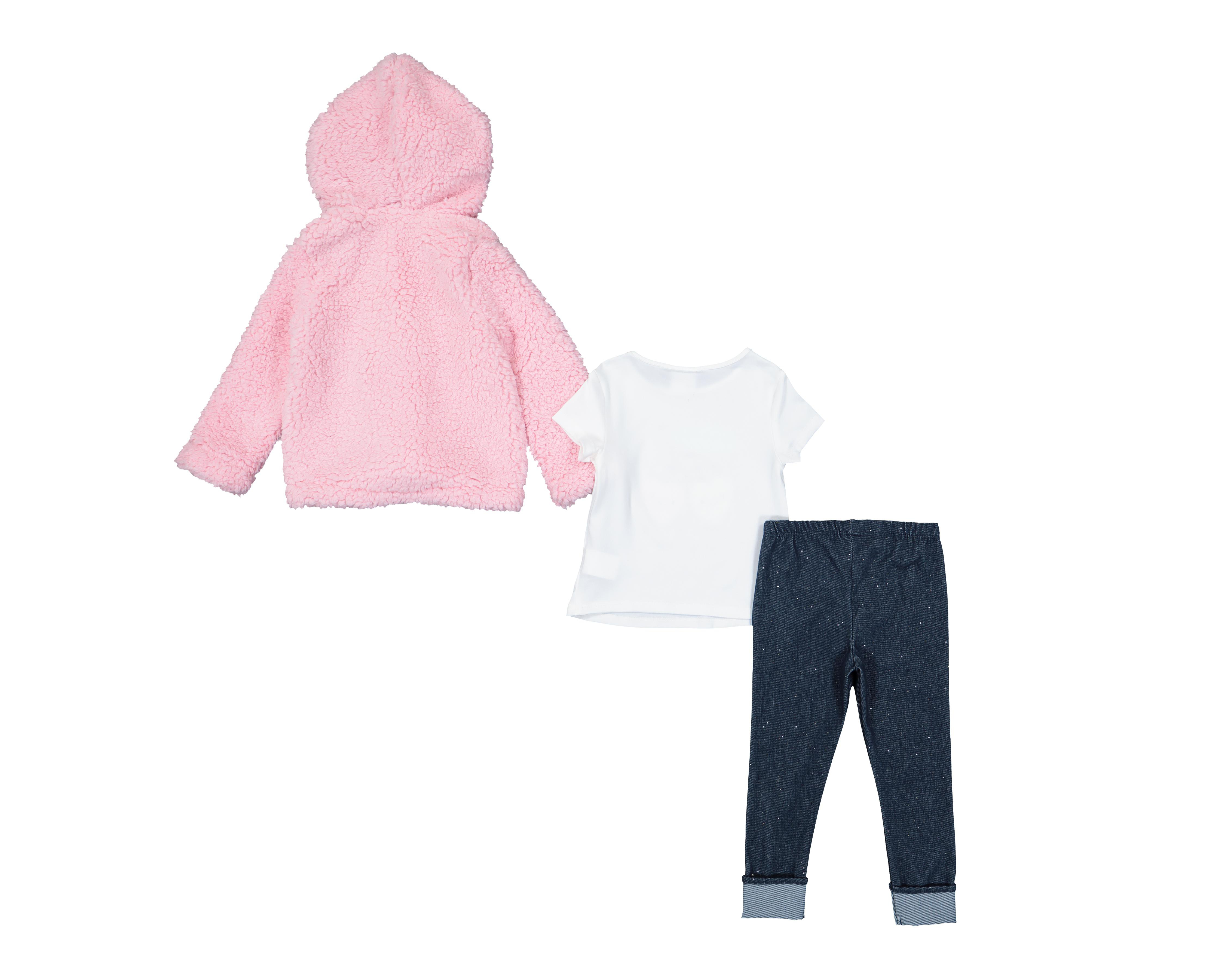 Foto 2 | Playera y Pantalón Baby Colors con Chamarra para Bebé Niña