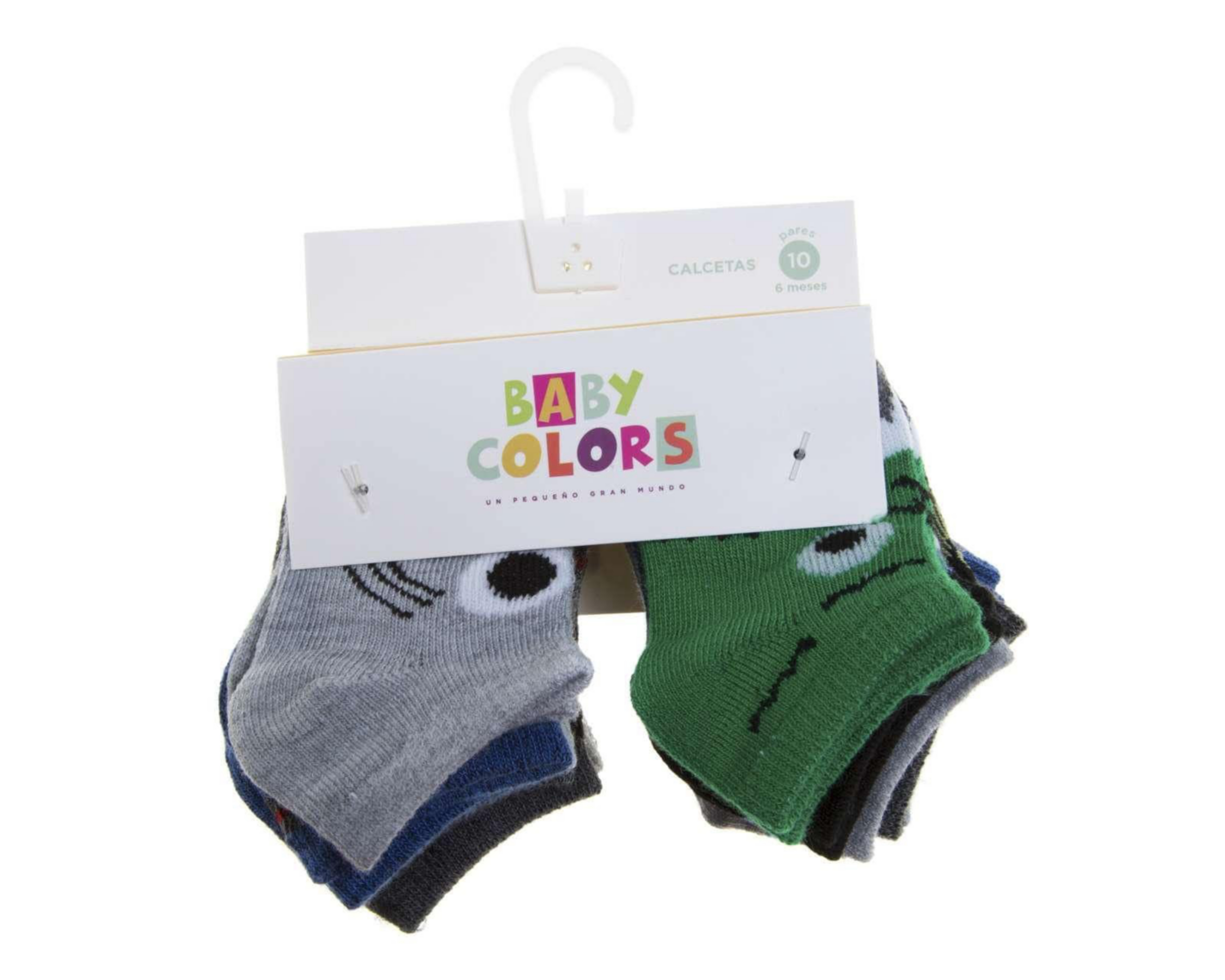 Foto 4 pulgar | Calcetas Baby Colors para Bebé Niño 10 Pares