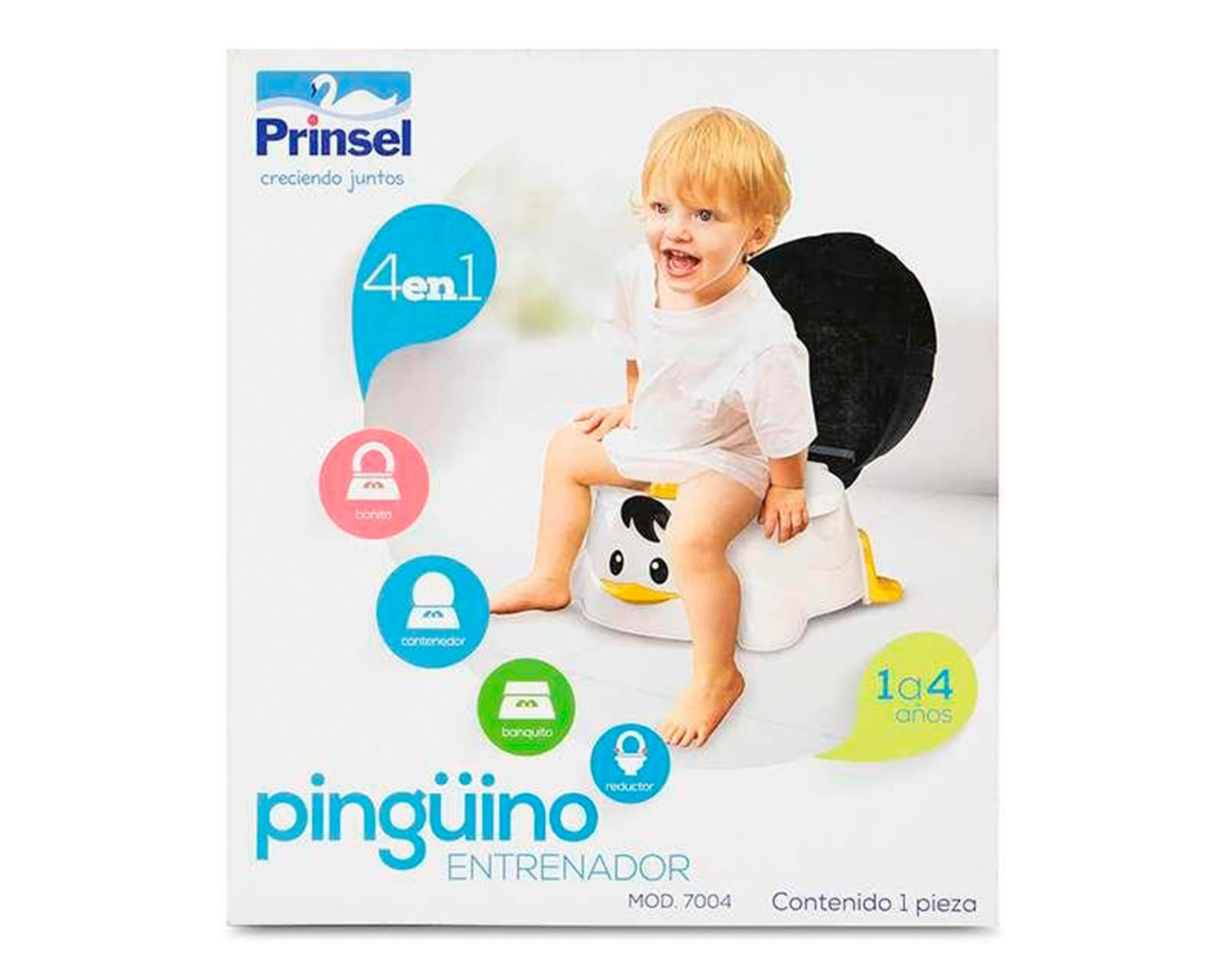 Bañito Entrenador 4 en 1 Blanco marca Prinsel