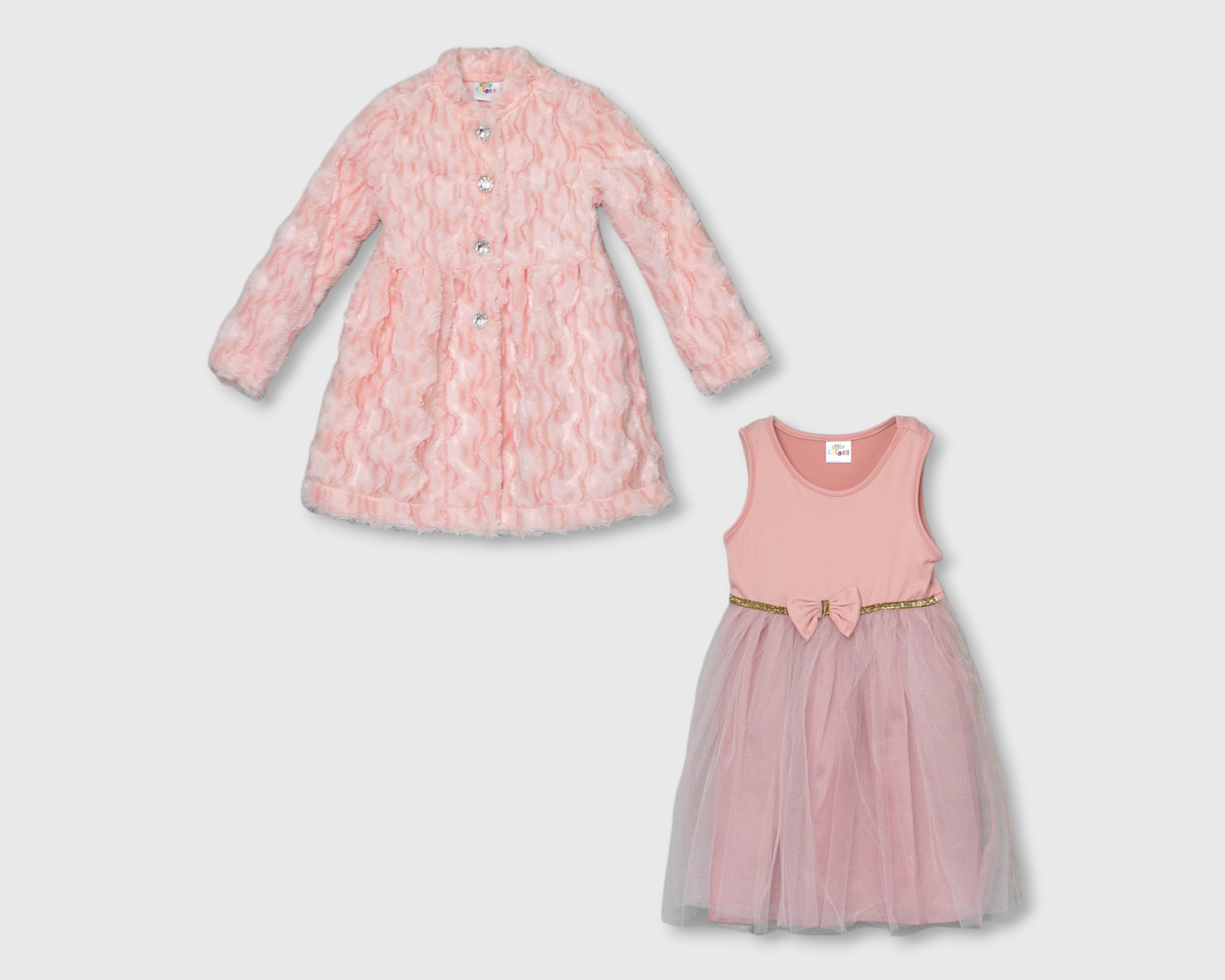 Vestido con Abrigo Baby Colors para Bebé Niña $449