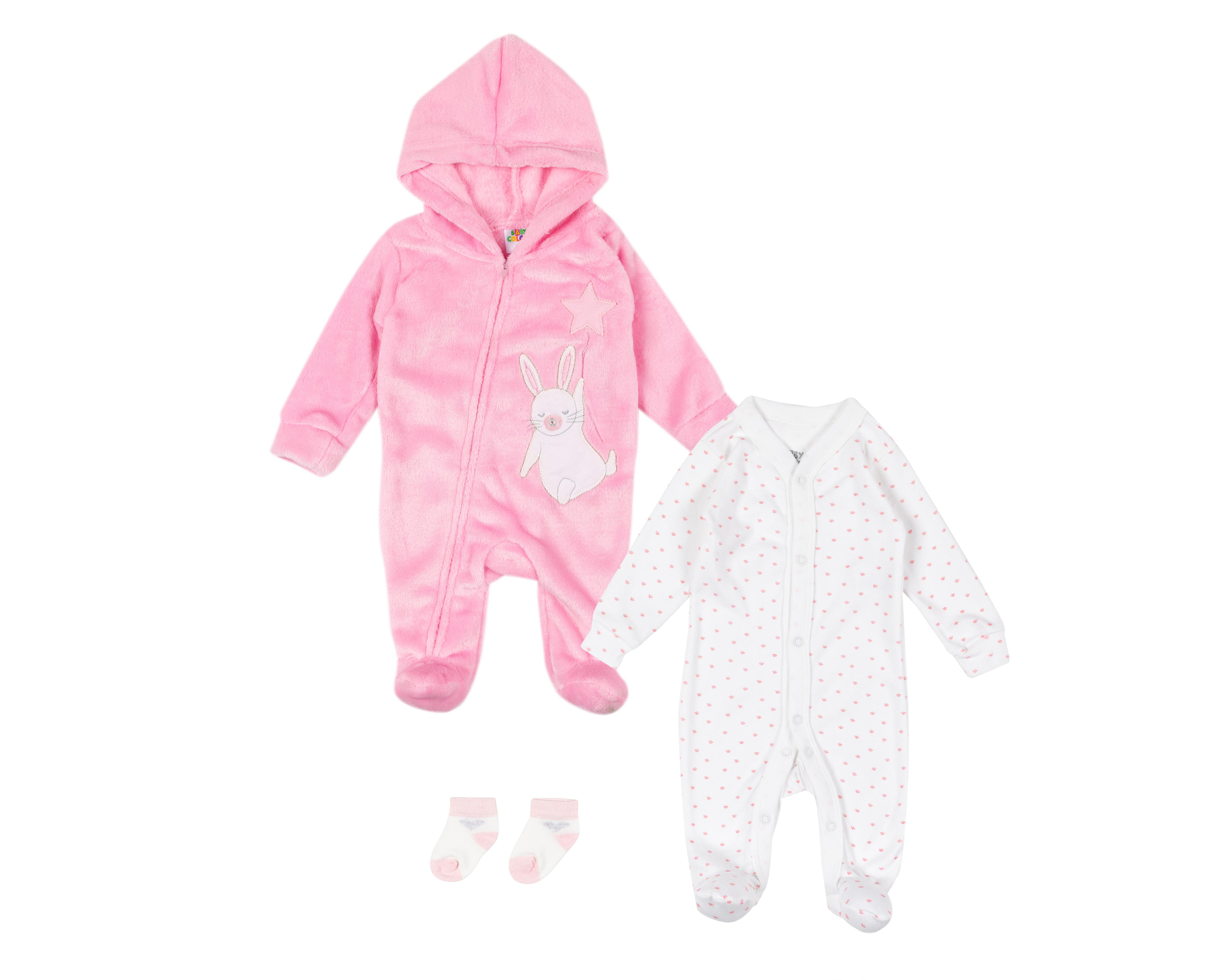 Mameluco Baby Colors para Bebé Niña 3 Piezas $329