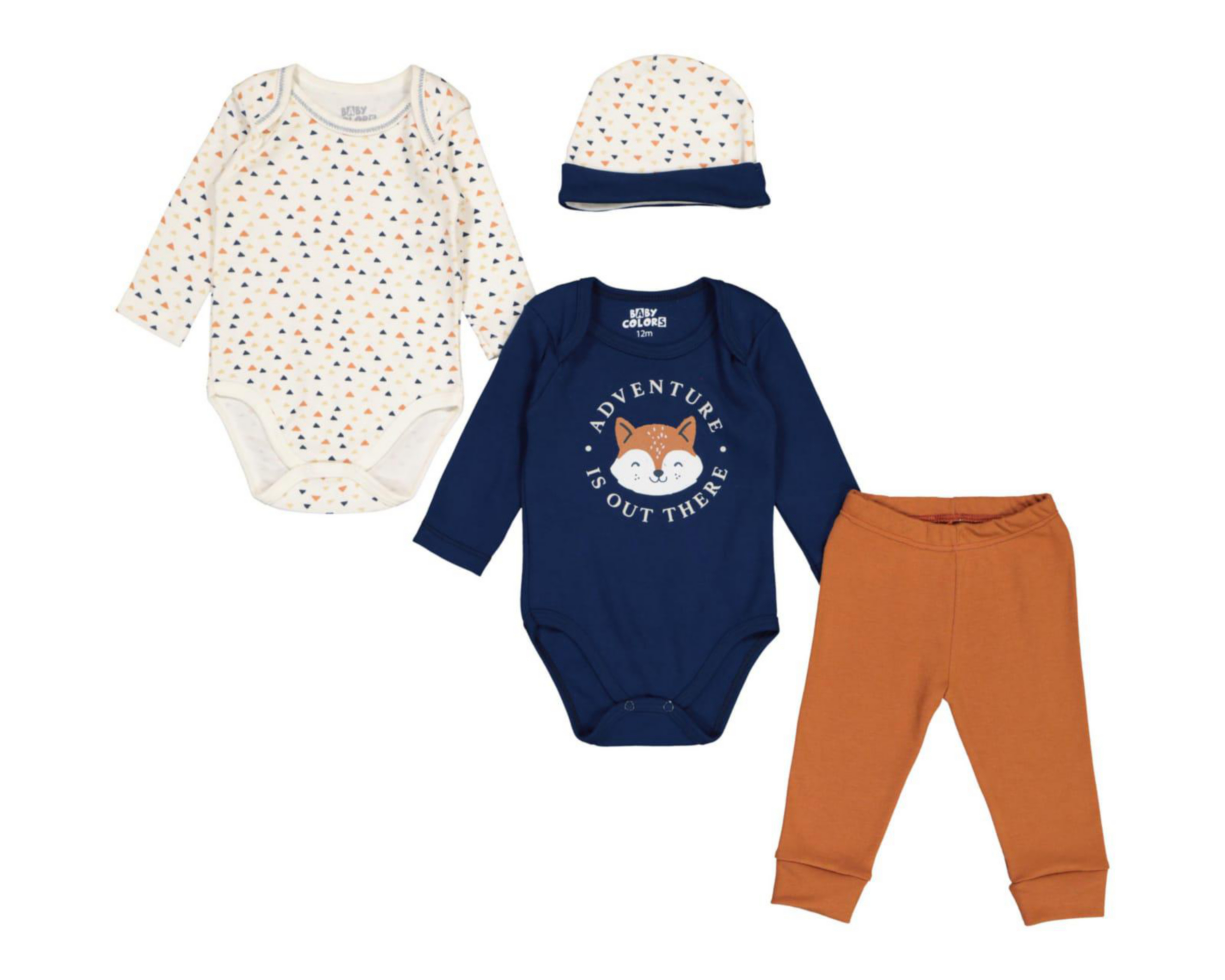 Conjunto Baby Colors para Bebé Niño 4 Piezas