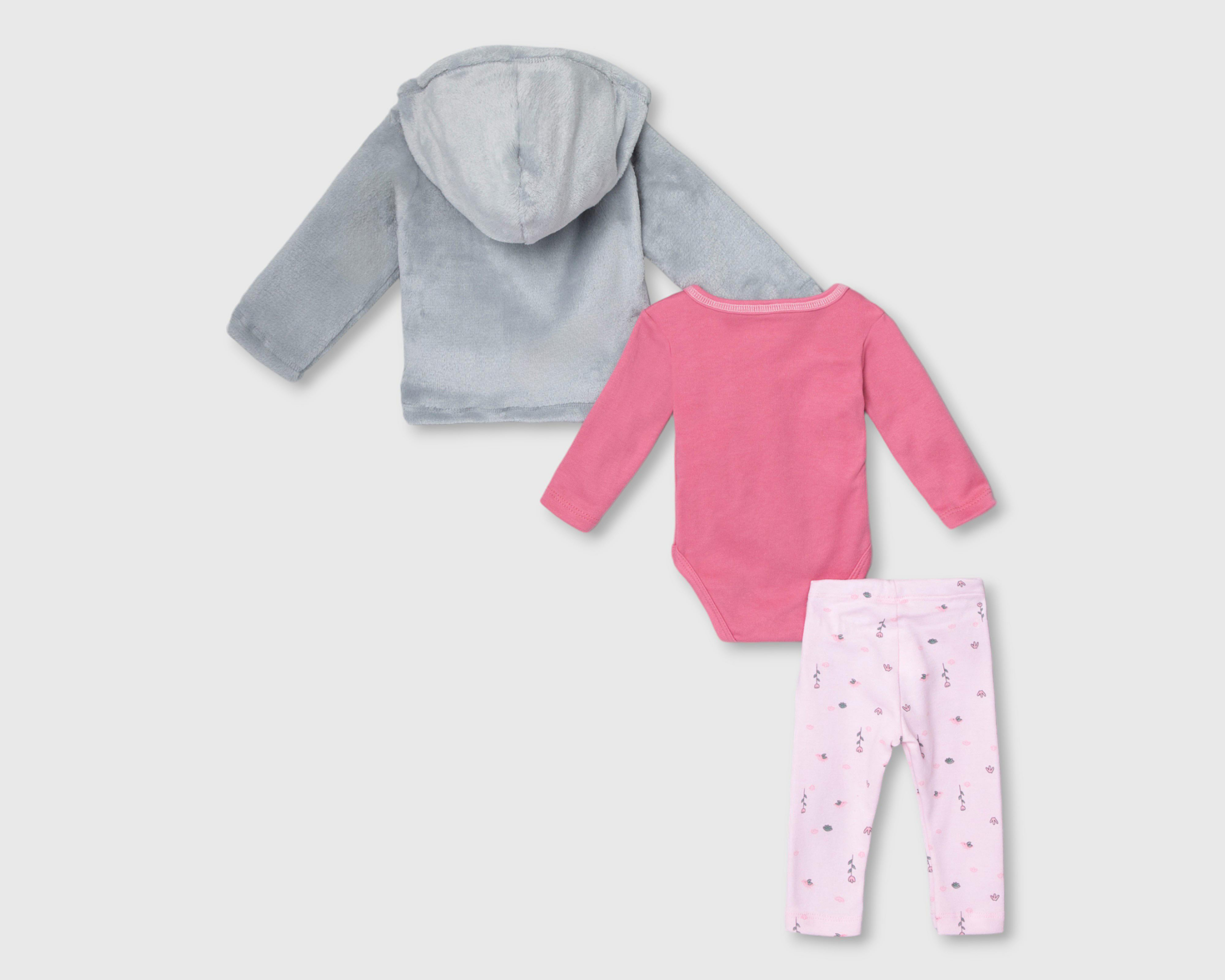 Foto 2 | Pañalero y Pantalón Baby Colors con Chamarra para Bebé Niña