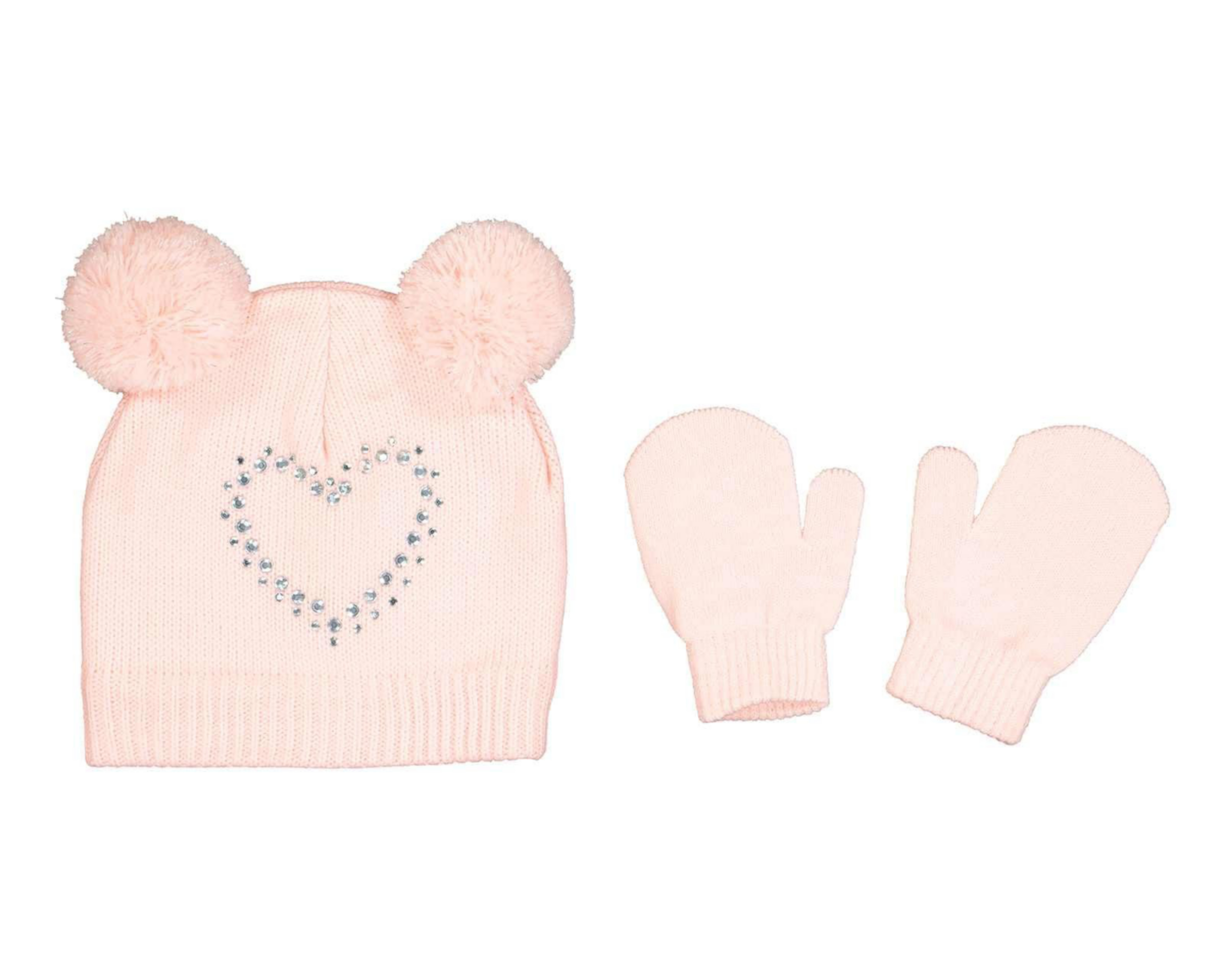 Gorro y Guantes Baby Colors para Bebé Niña 3 Piezas $120