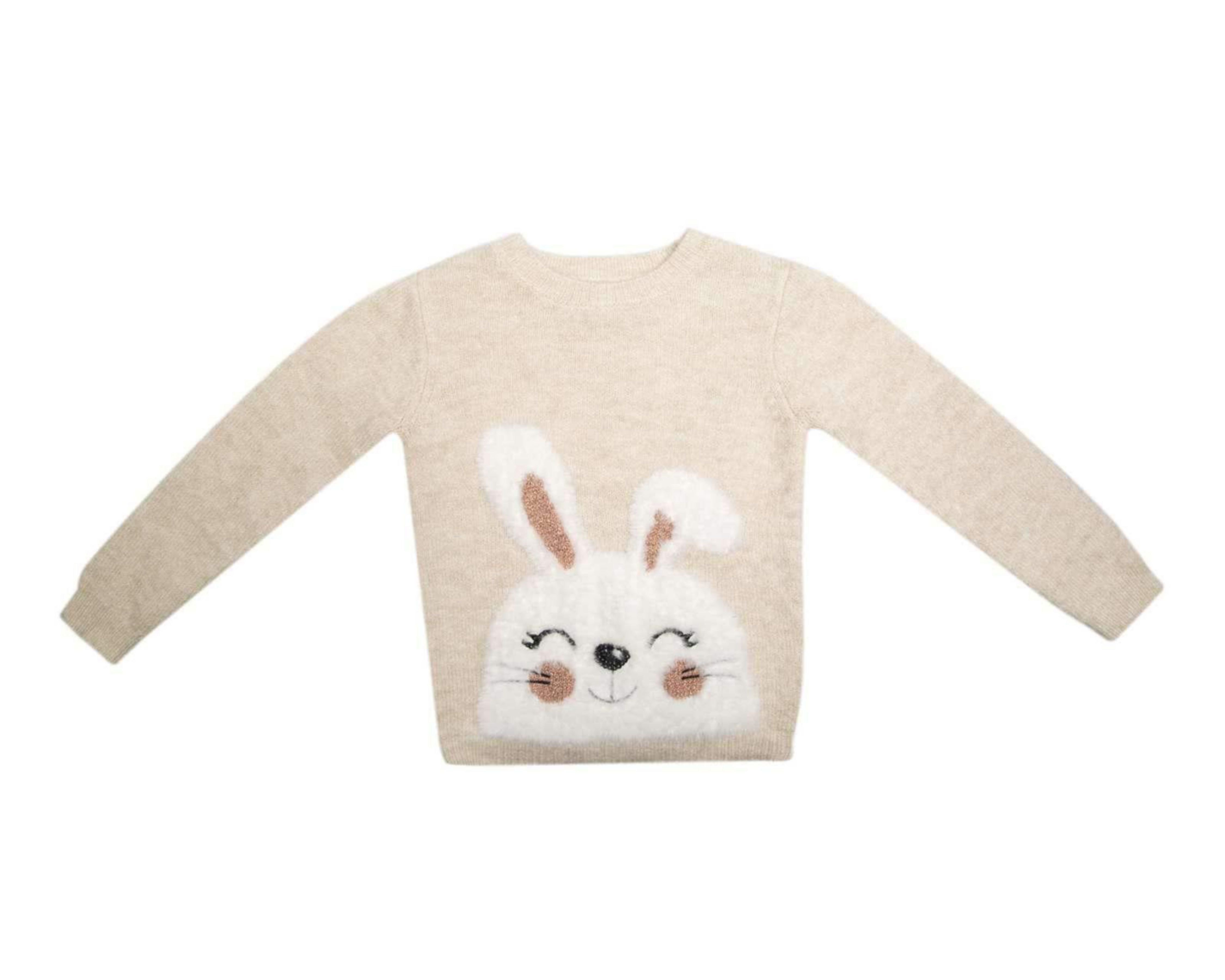 Foto 2 pulgar | Sudadera color Beige marca Baby Colors para Bebé Niña