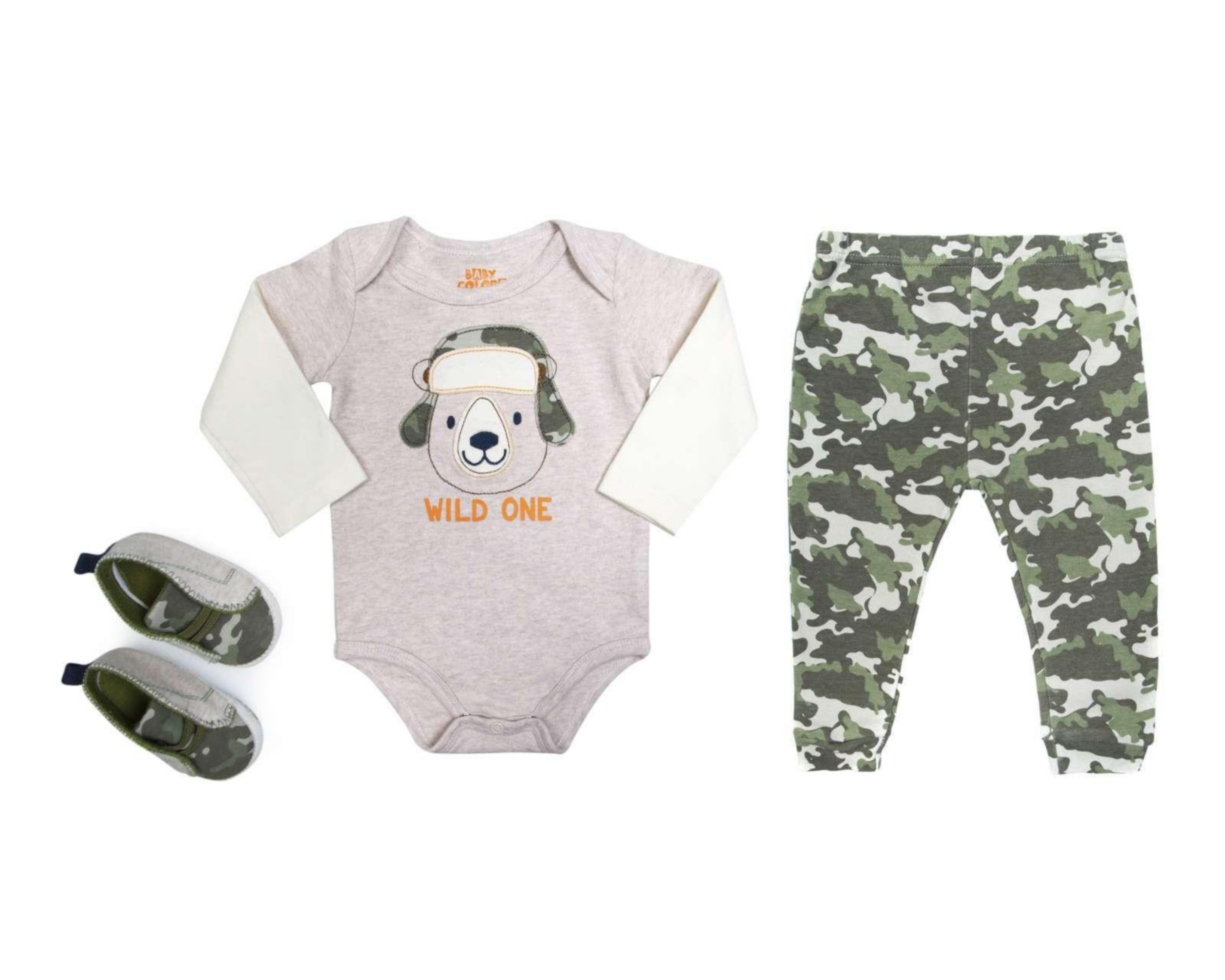 Foto 1 | Conjunto de Algodón marca Baby Colors para Bebé Niño