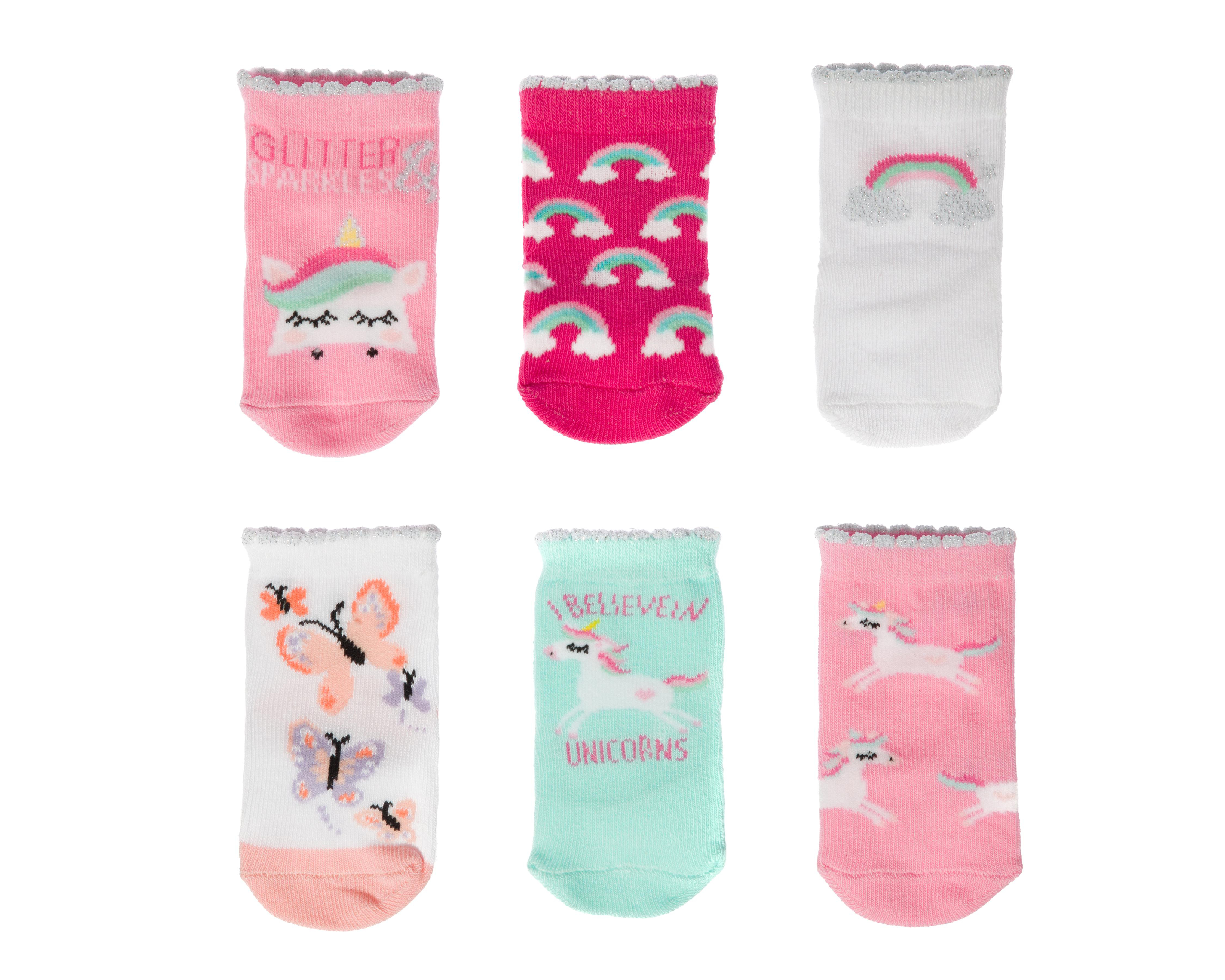 Calcetas Baby Colors para Bebé Niña 6 Pares $119