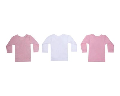 Foto 2 | Camiseta Baby Colors para Bebé Niña 3 Piezas