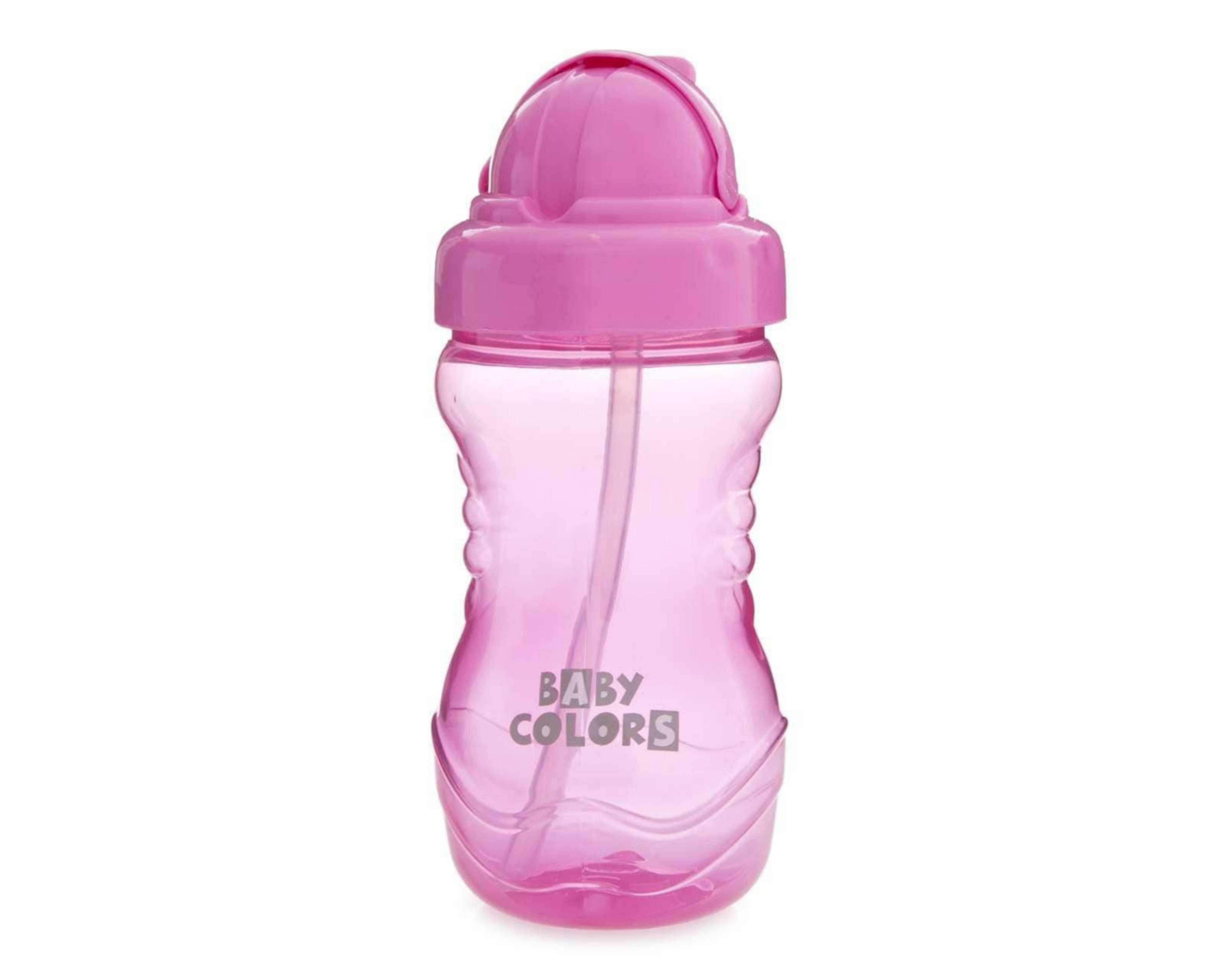 Botella marca Baby Colors con Popote 12 Oz