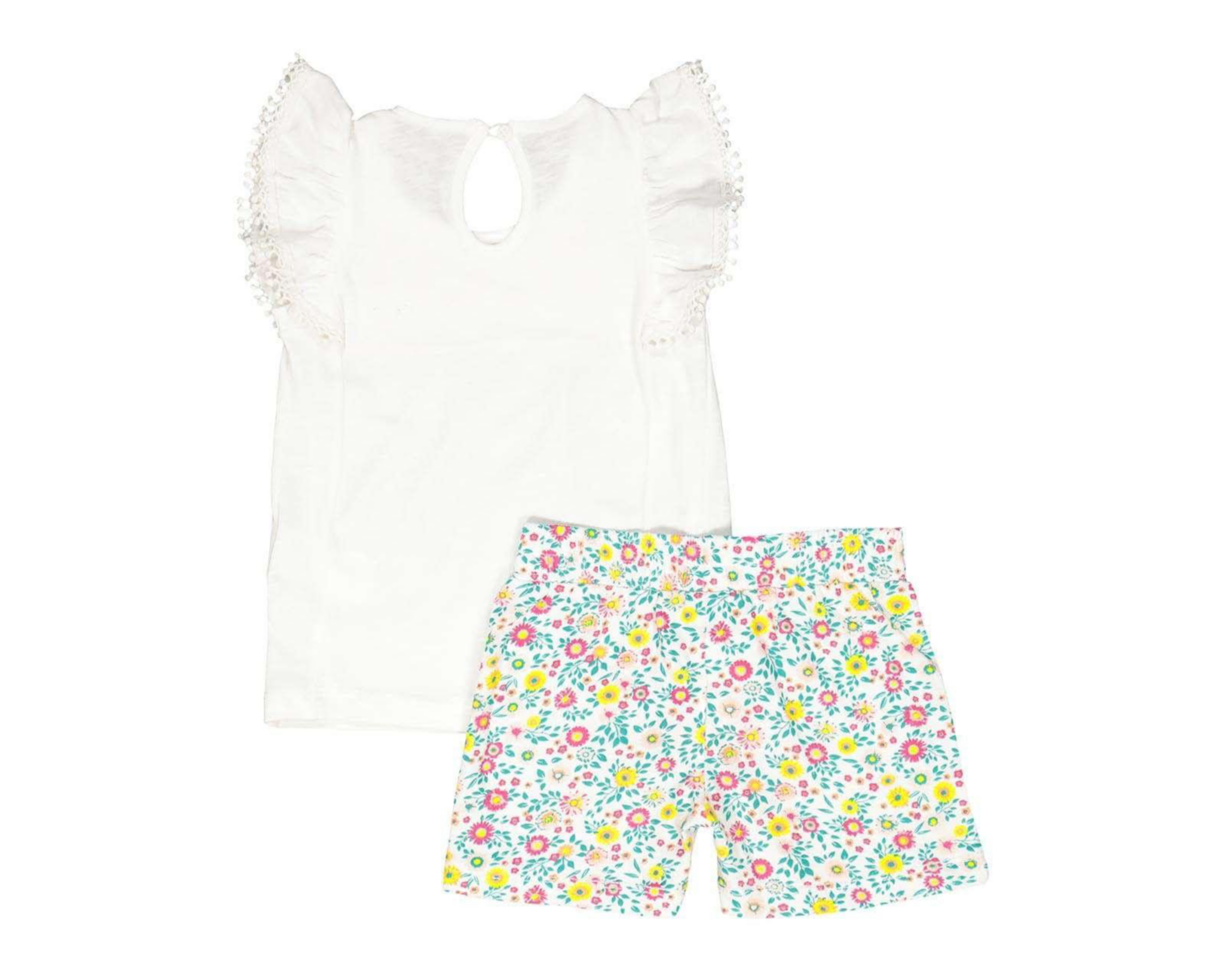 Foto 2 | Conjunto con Short Baby Colors de Algodón para Bebé Niña