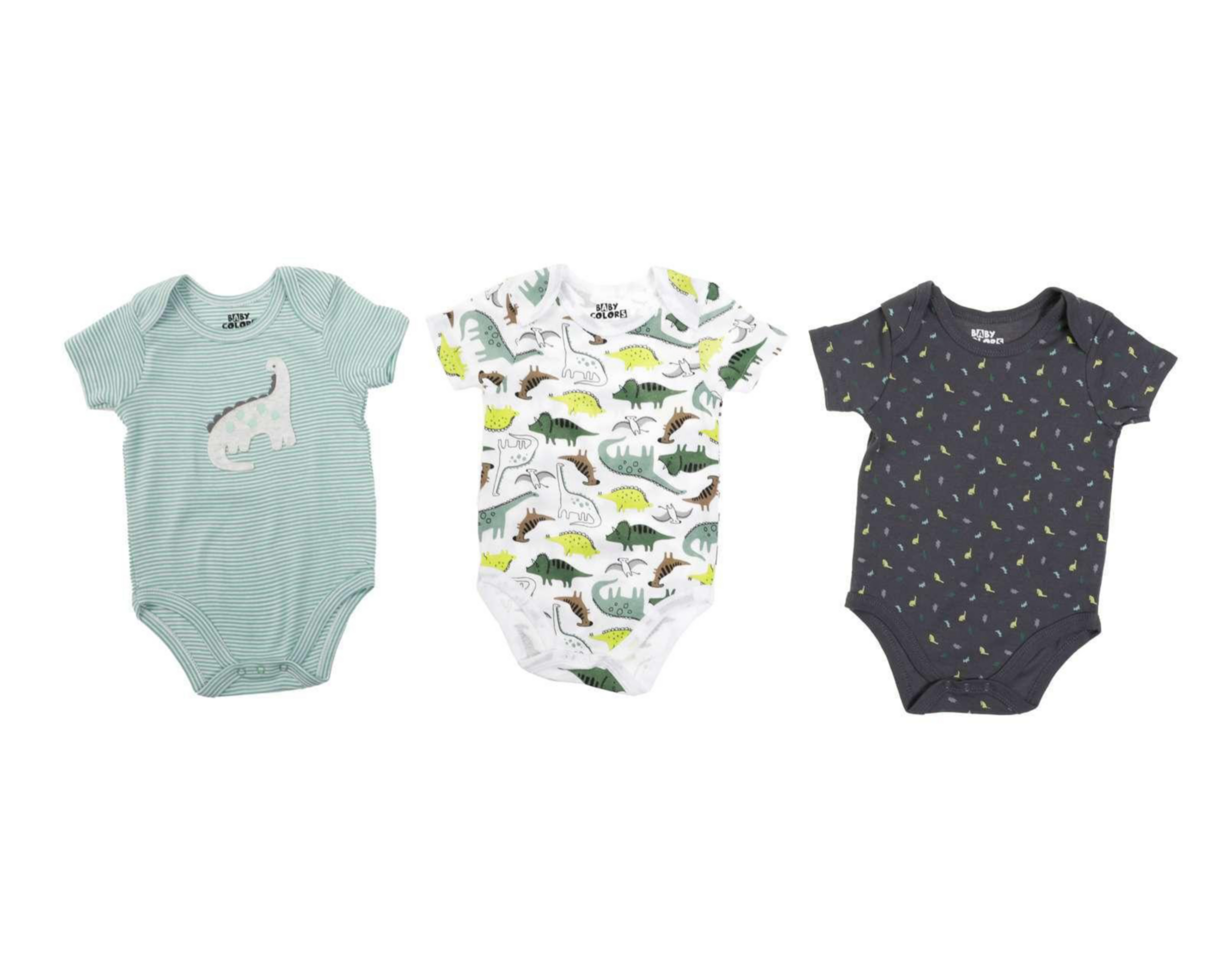 Pañalero Baby Colors de Algodón para Bebé Niño 3 piezas | Coppel