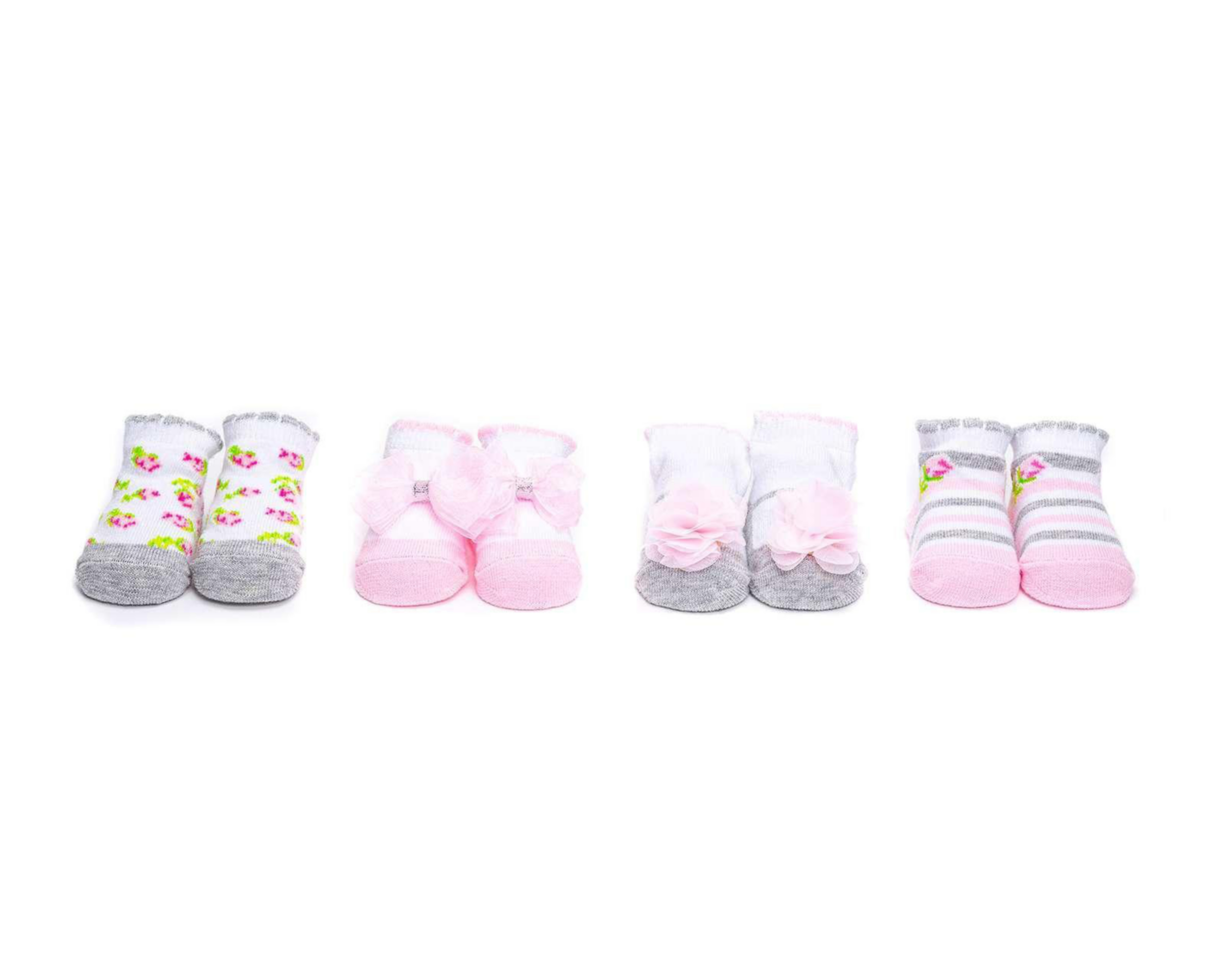 Foto 4 | Calcetas Baby Colors con Moño para Bebé Niña 4 Pares