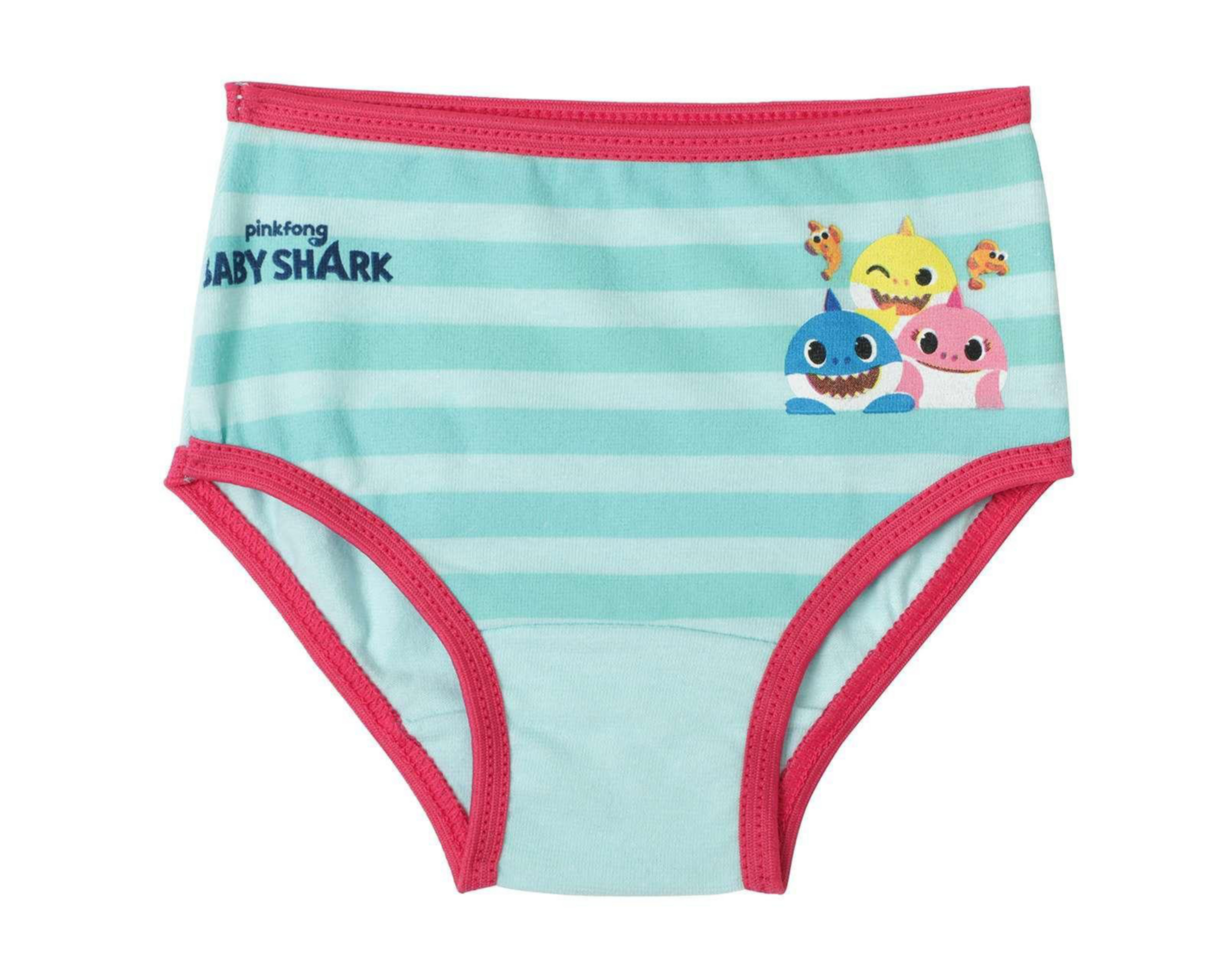 Foto 4 pulgar | Pantaleta Baby Shark para Bebé Niña 7 Piezas