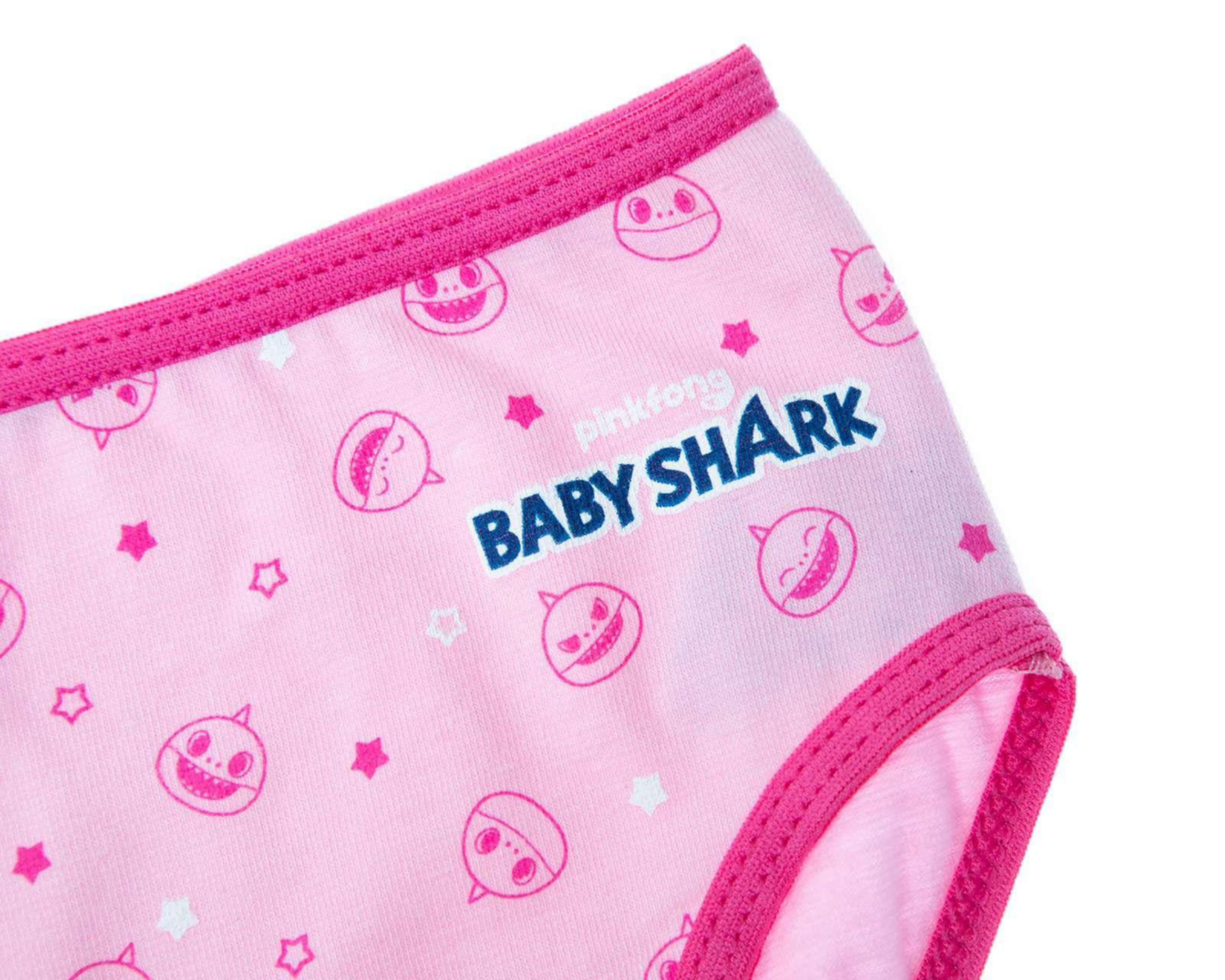 Foto 5 pulgar | Pantaleta Baby Shark para Bebé Niña 7 Piezas