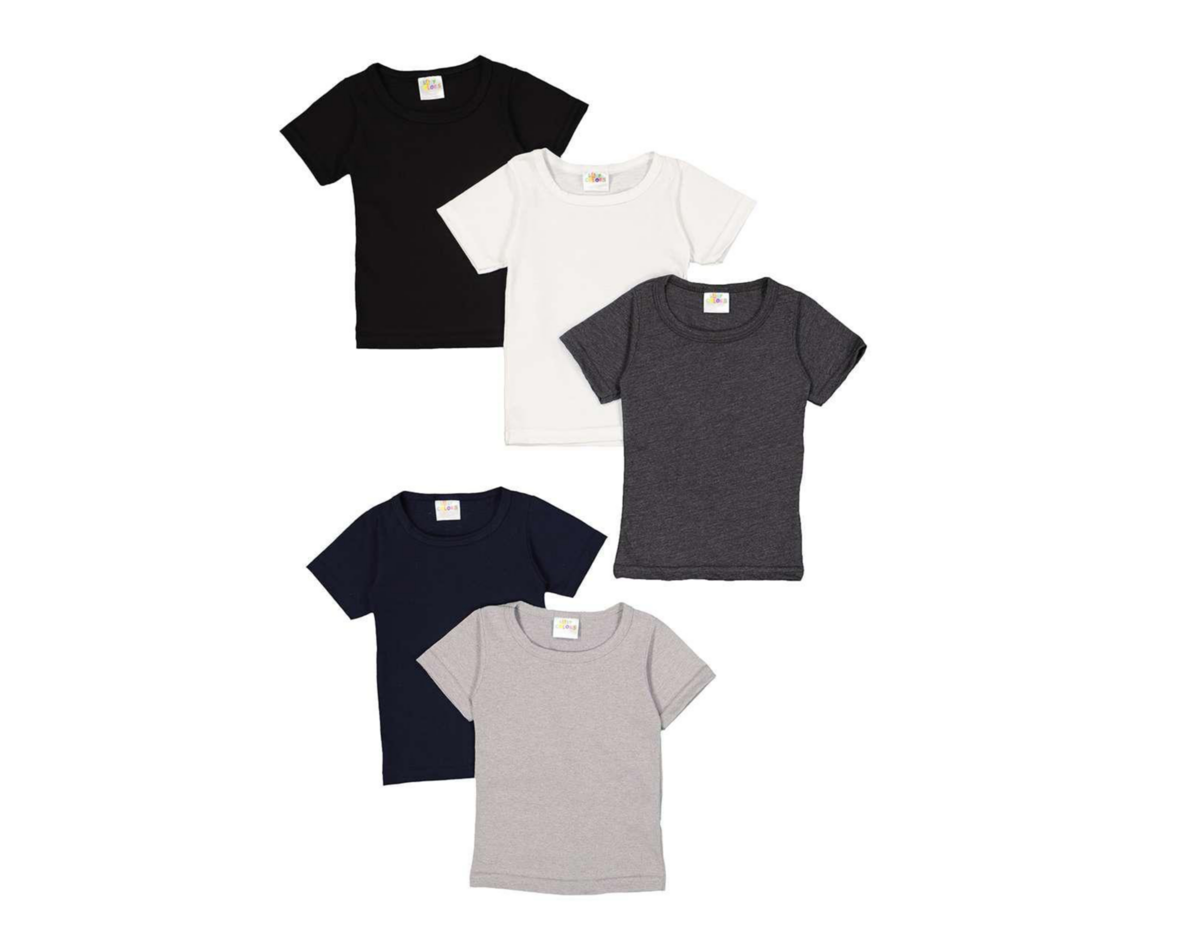Camiseta Baby Colors para Bebé Niño 5 Piezas