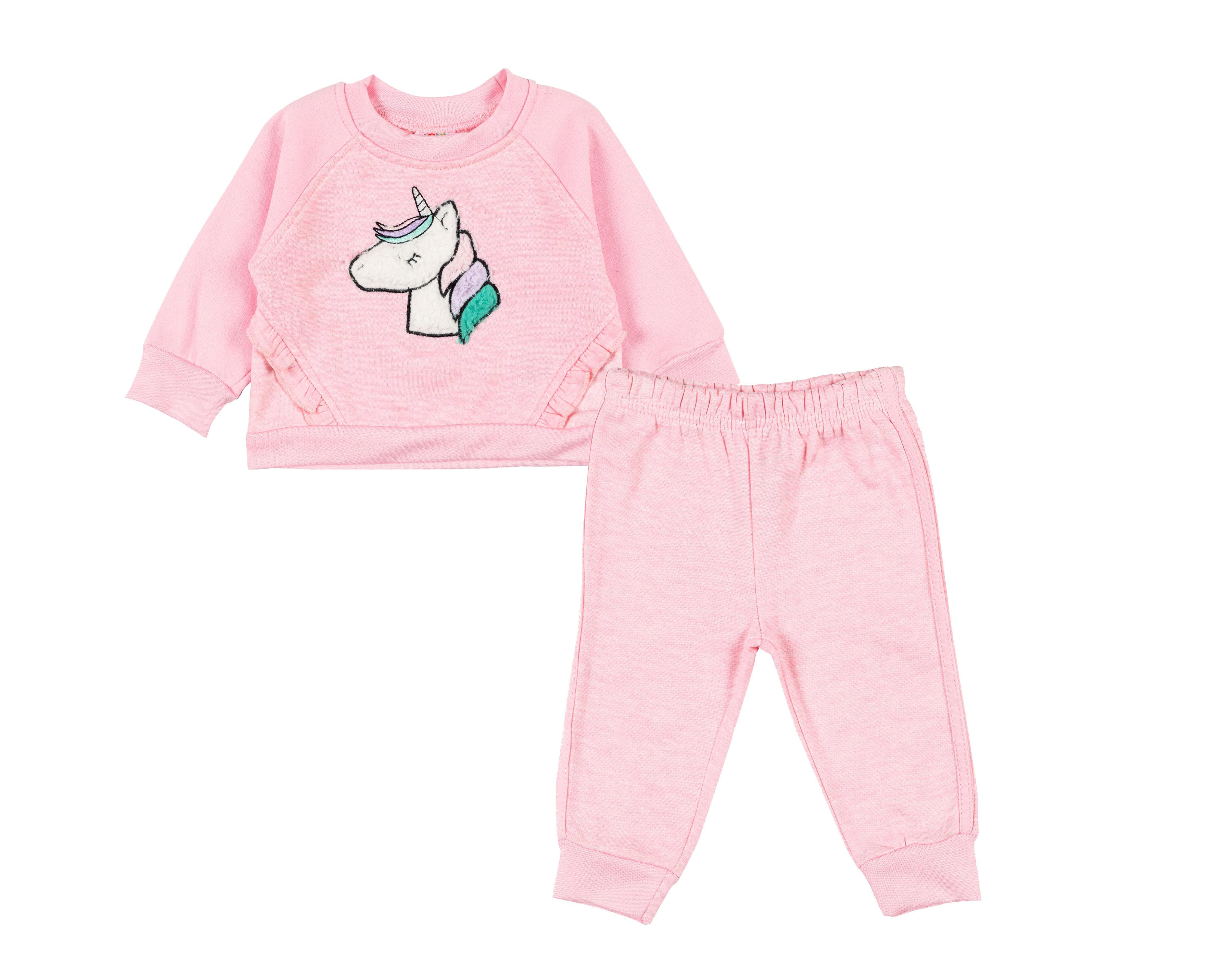 Foto 2 pulgar | Conjunto con Pantalón Baby Colors para Bebé Niña 2 Piezas
