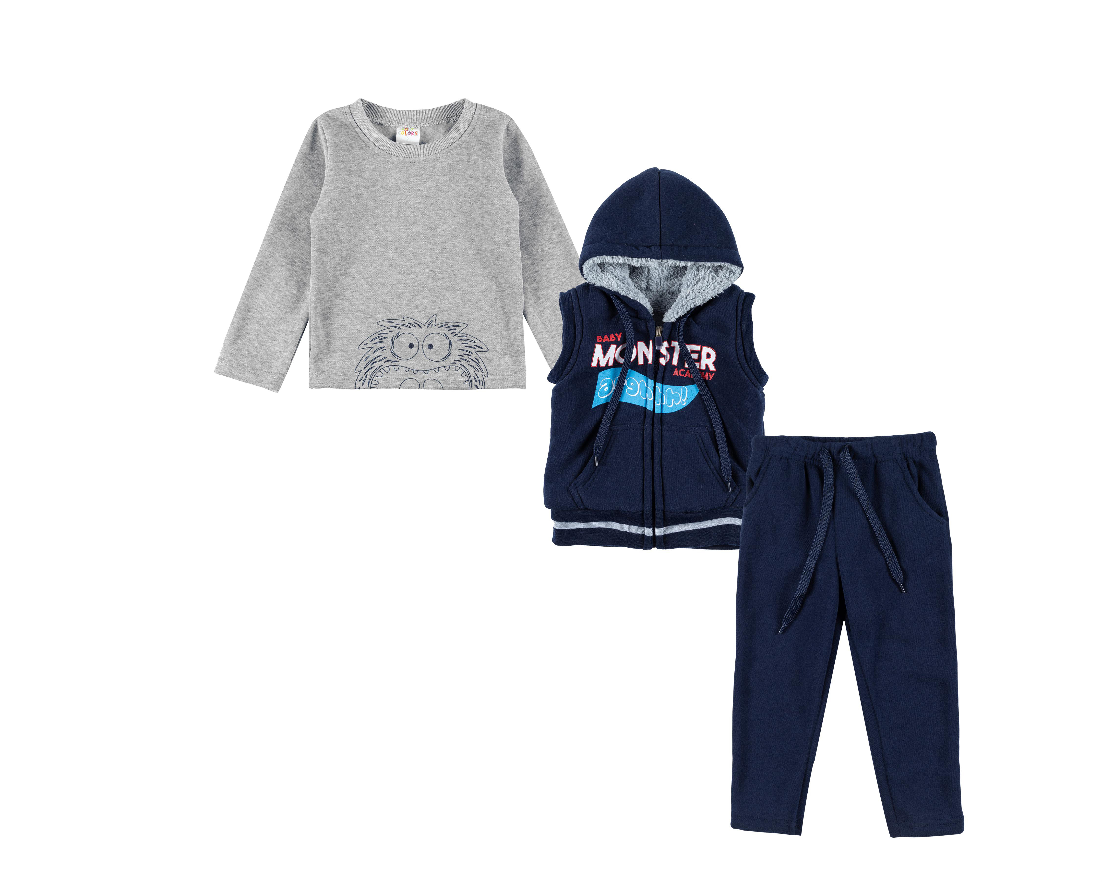 Conjunto con Pantalón Baby Colors para Bebé Niño $399