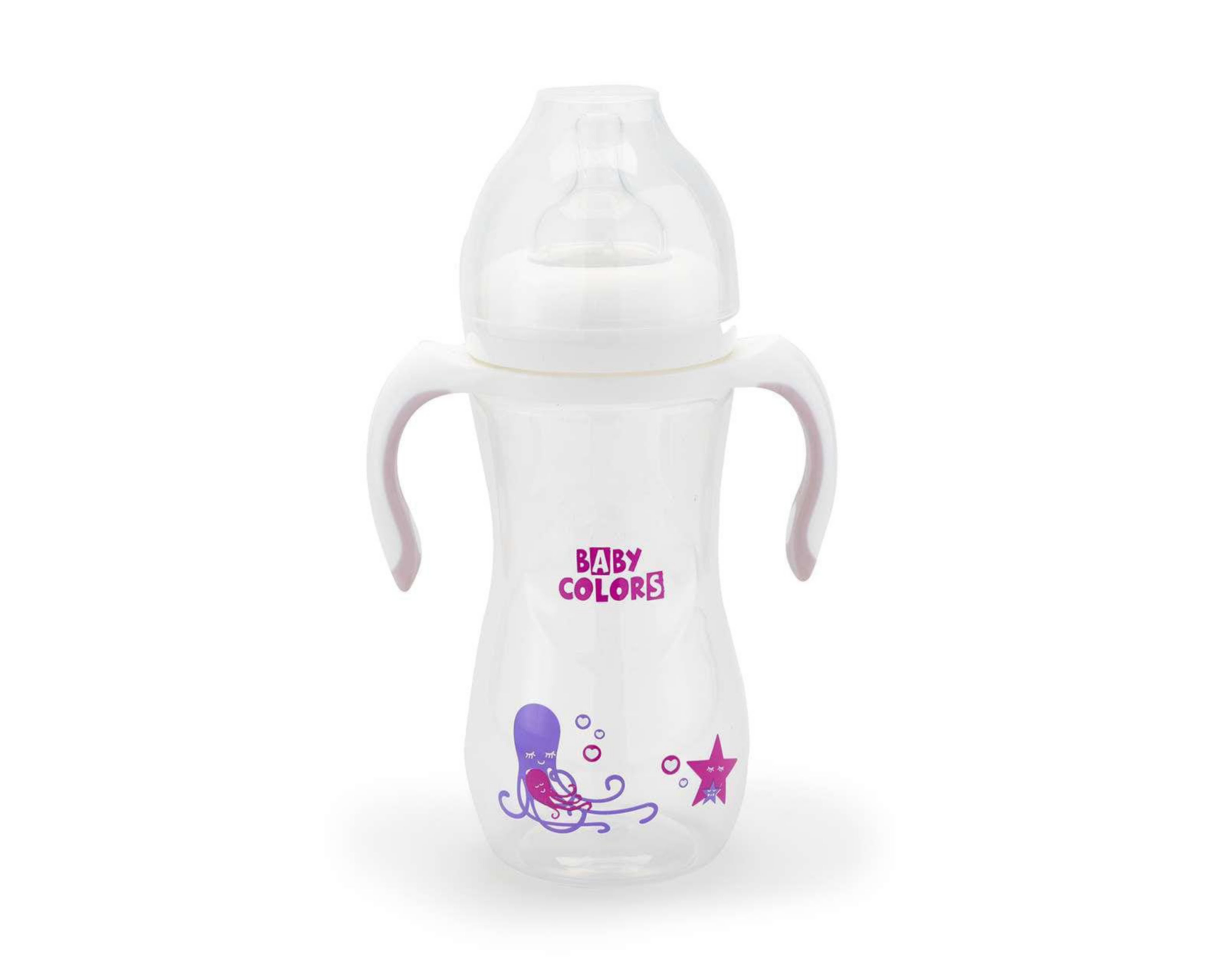 Biberón Baby Colors con Asas 330 ml