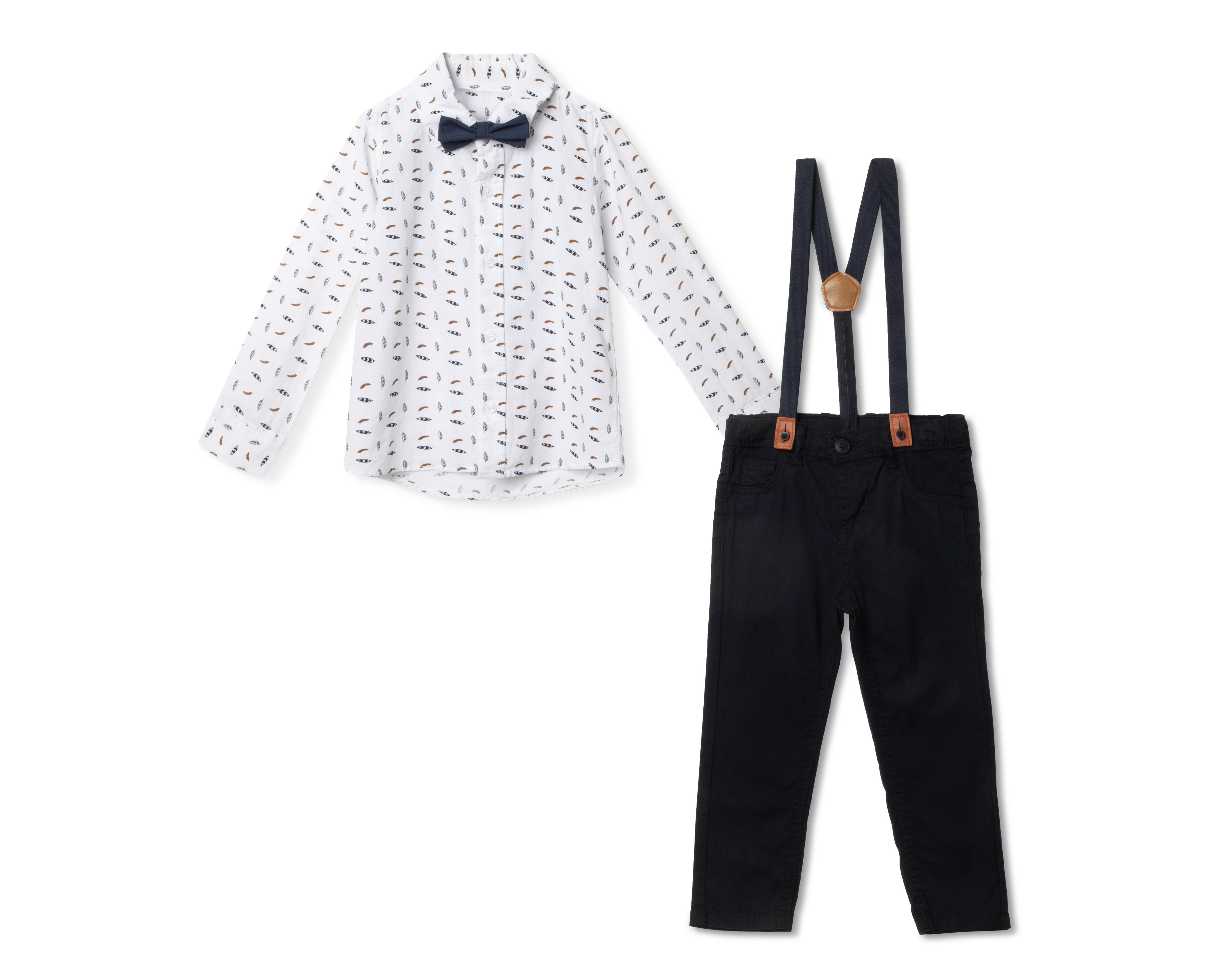 Conjunto con Camisa Baby Colors de Algodón para Bebé Niño