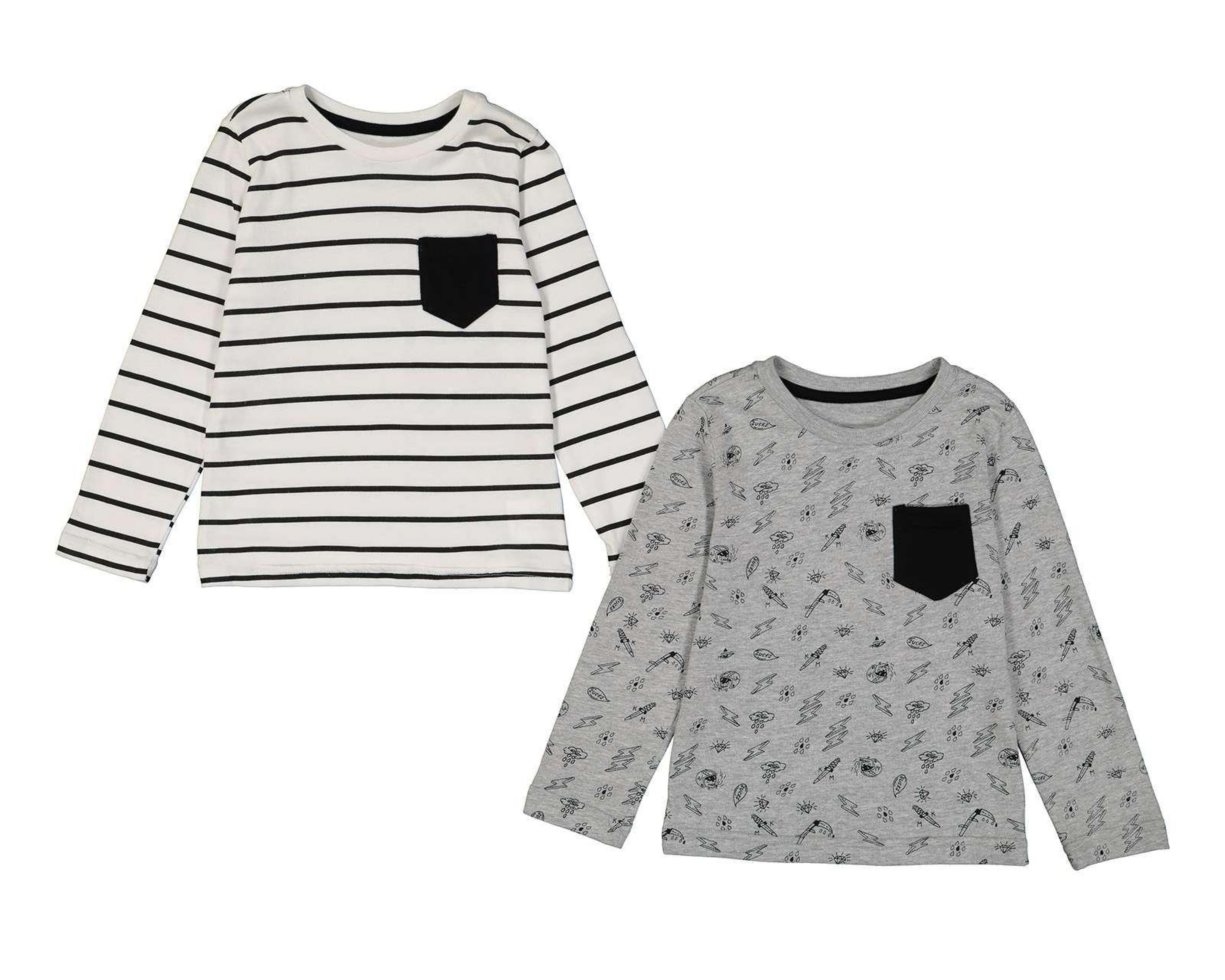 Foto 2 pulgar | Playeras Baby Colors para Bebé Niño 2 Piezas