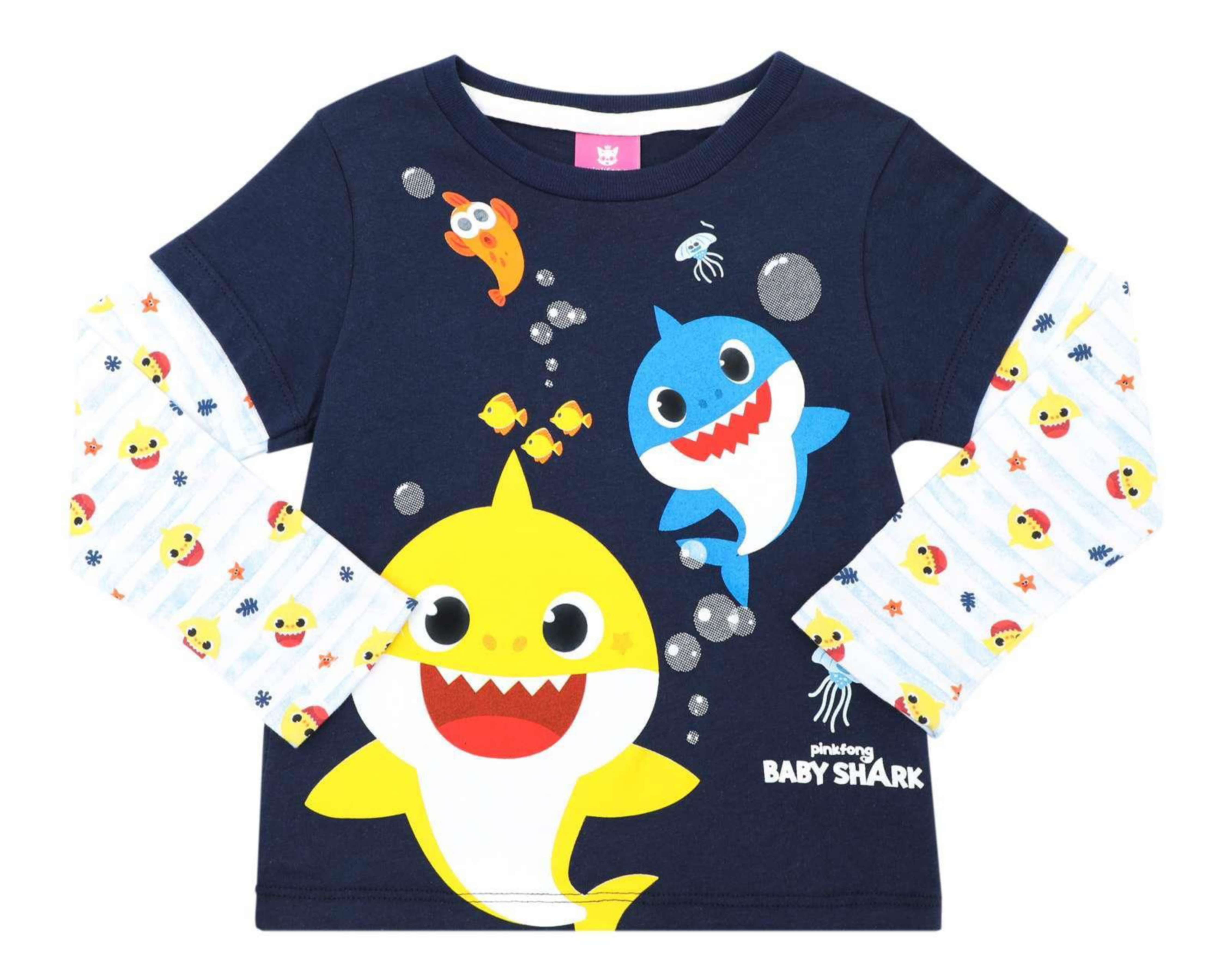 Playera Baby Shark Azul para Bebé Niño