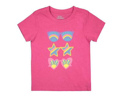 Foto 3 | Playera Baby Colors de Algodón para Bebé Niña 4 Piezas