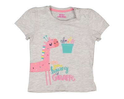 Foto 4 | Playera Baby Colors de Algodón para Bebé Niña 2 Piezas
